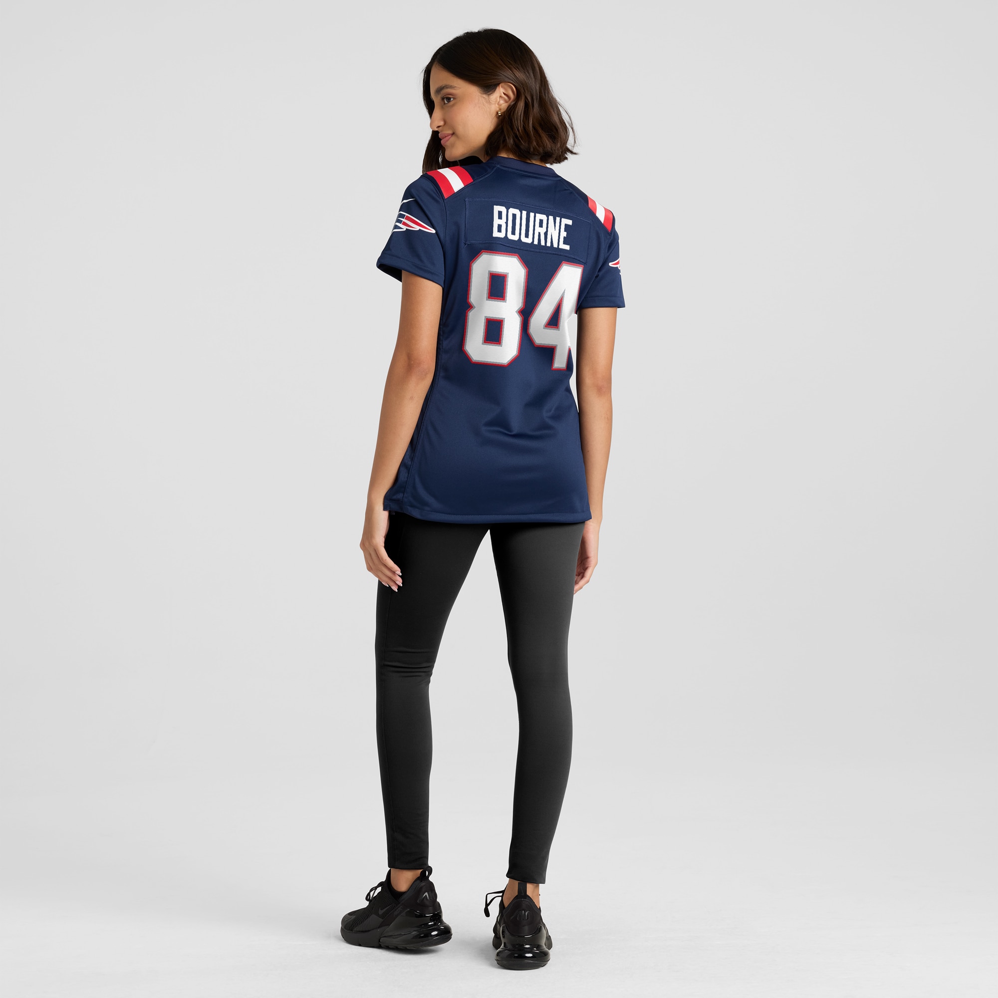New England Patriots Kendrick Bourne Navy Game NFL Jersey Women's