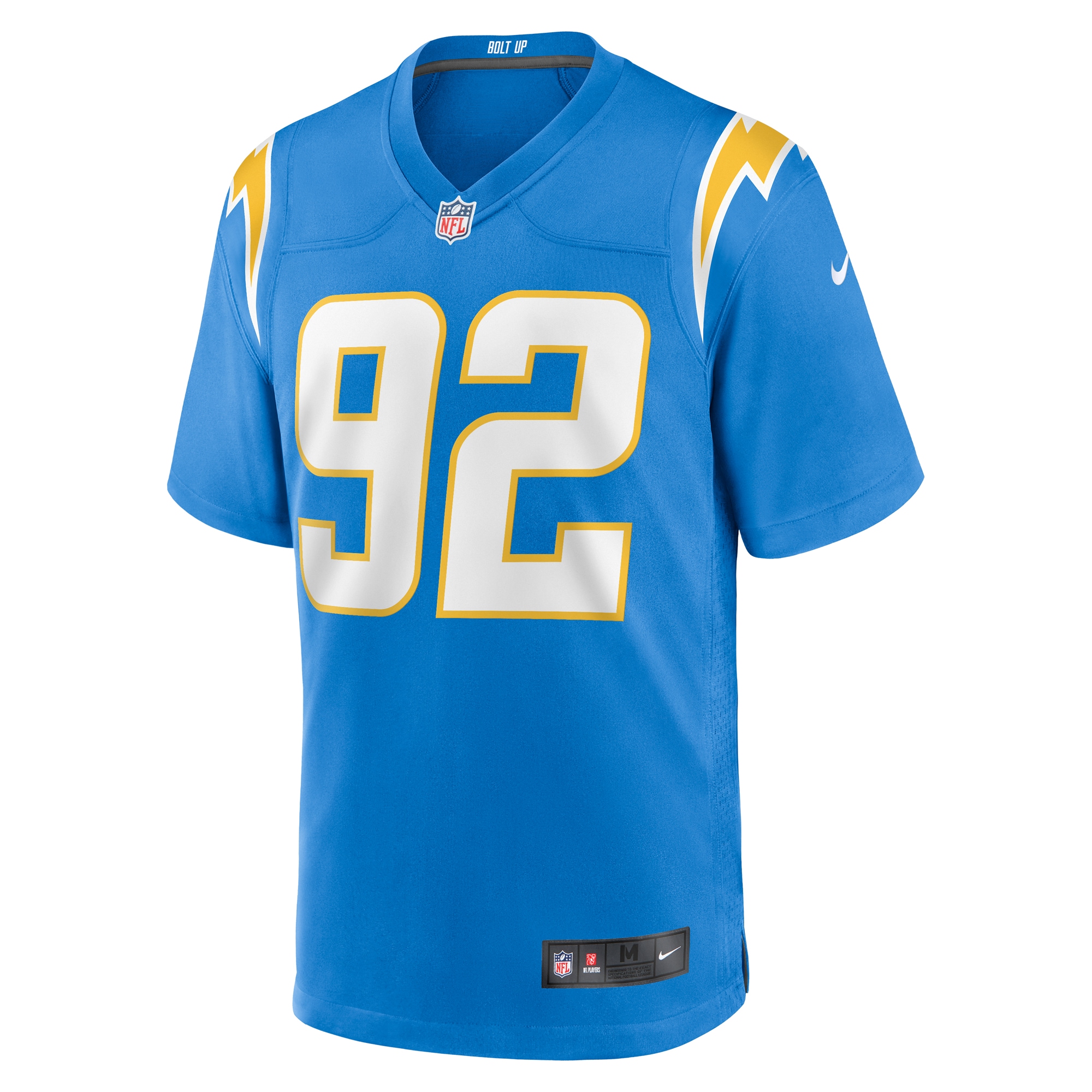 Los Angeles Chargers Andrew Farmer Powder Blue Team Game NFL Jersey Men's