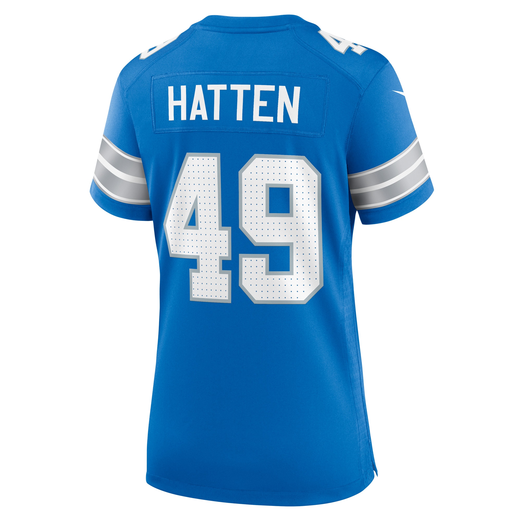 Detroit Lions Hogan Hatten Blue Game NFL Jersey Women's