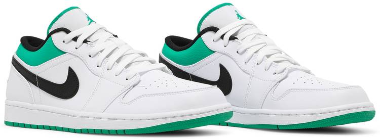 Air Jordan 1 Low White Lucky Green 553558-129