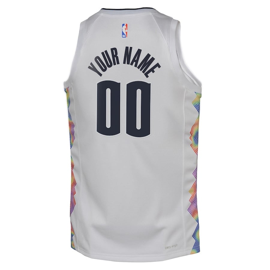 Denver Nuggets 2024/25 Swingman Custom City Editio White NBA Jersey Youth