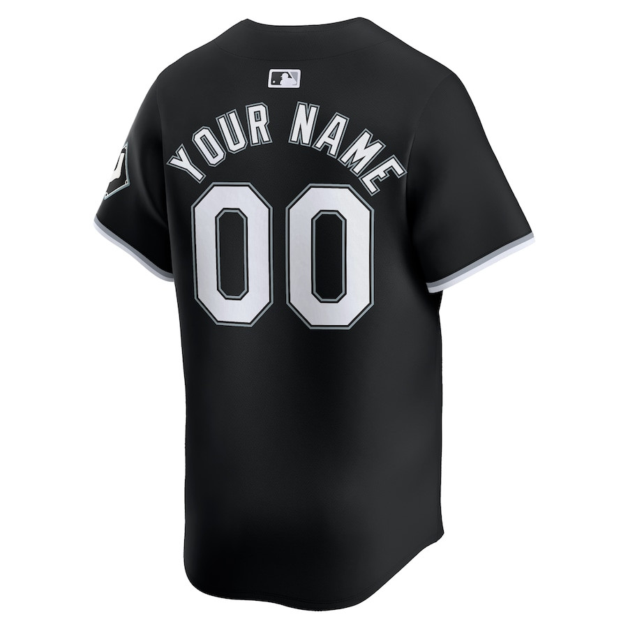 Chicago White Sox Alternate Limited Custom Black MLB Jersey Men's