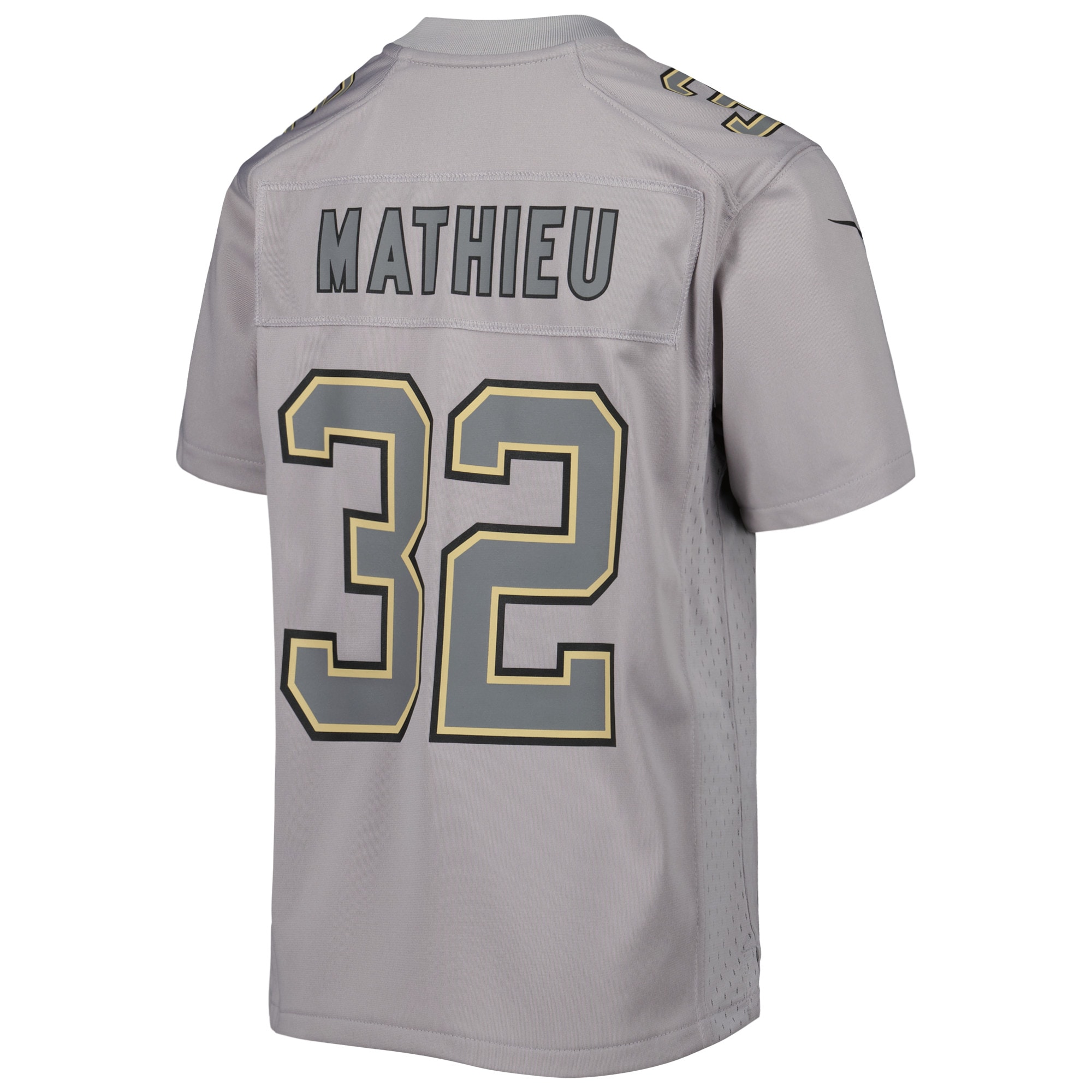 New Orleans Saints Tyrann Mathieu Gray Atmosphere Game NFL Jersey Youth