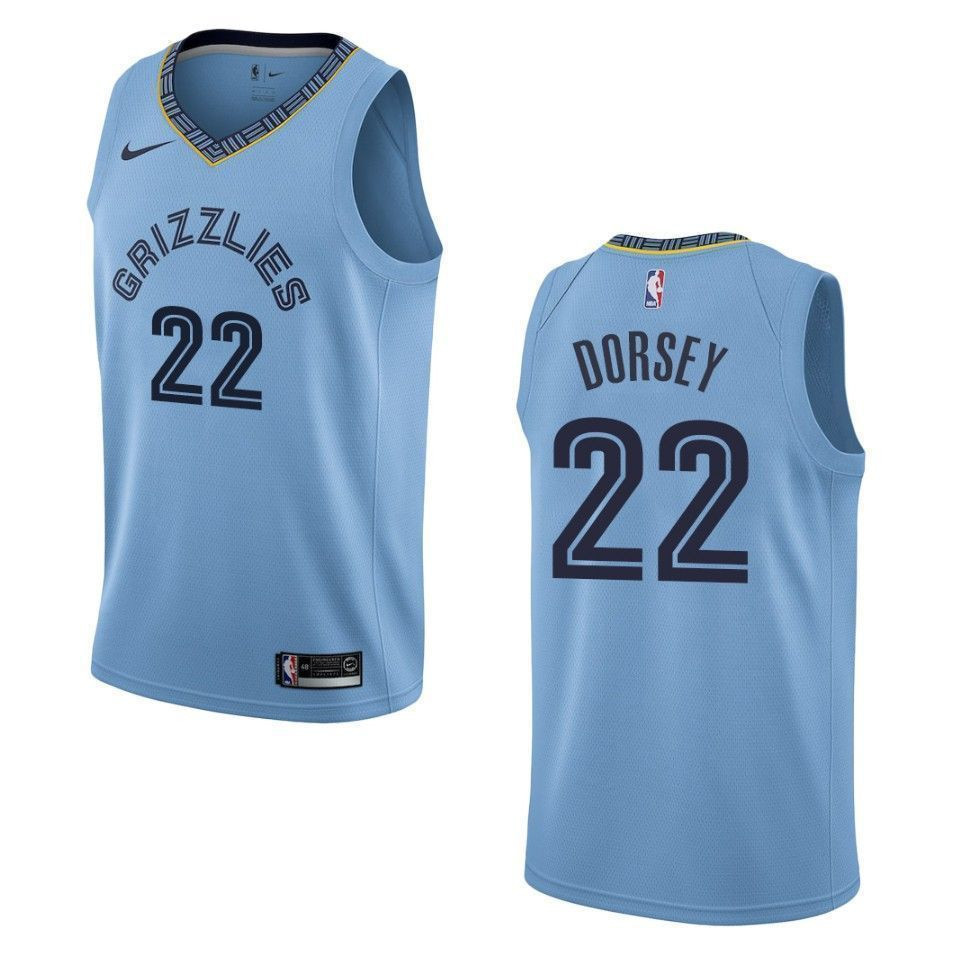 Memphis Grizzlies 22 Tyler Dorsey Statement Swingman Blue NBA Jersey Men's
