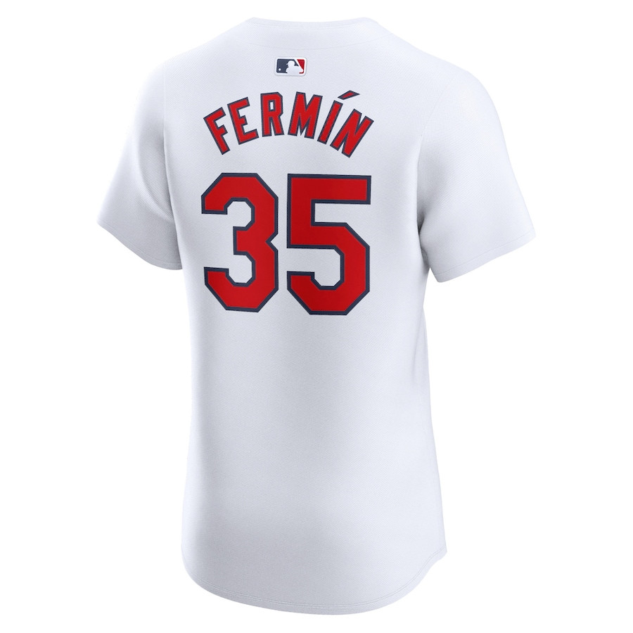 Jos? Ferm?n 35 St. Louis Cardinals Home Elite Player White MLB Jersey Men's