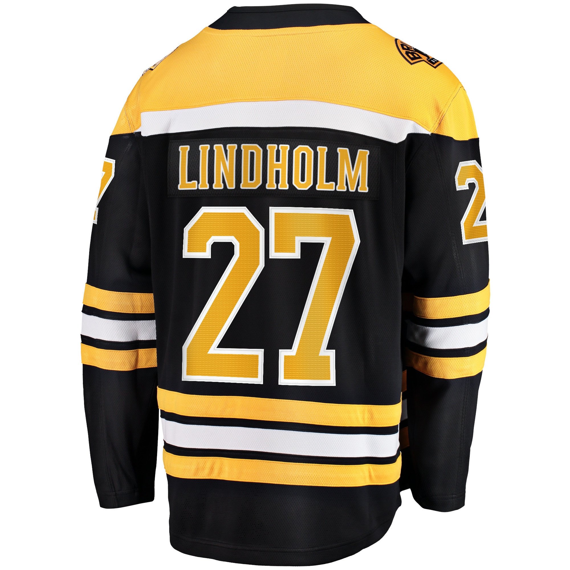 Hampus Lindholm 27 Boston Bruins Home Breakaway Black NHL Jersey Men's