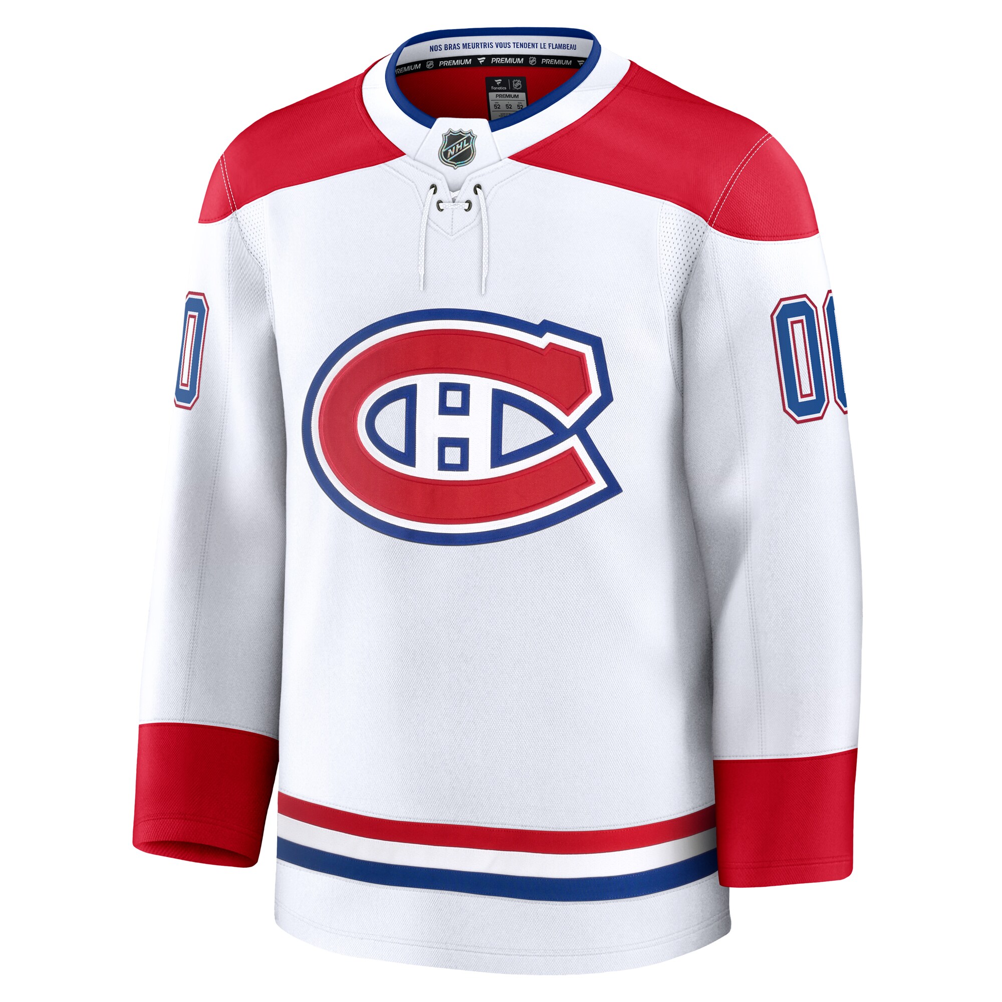 Montreal Canadiens White Away Premium Custom NHL Jersey Men's