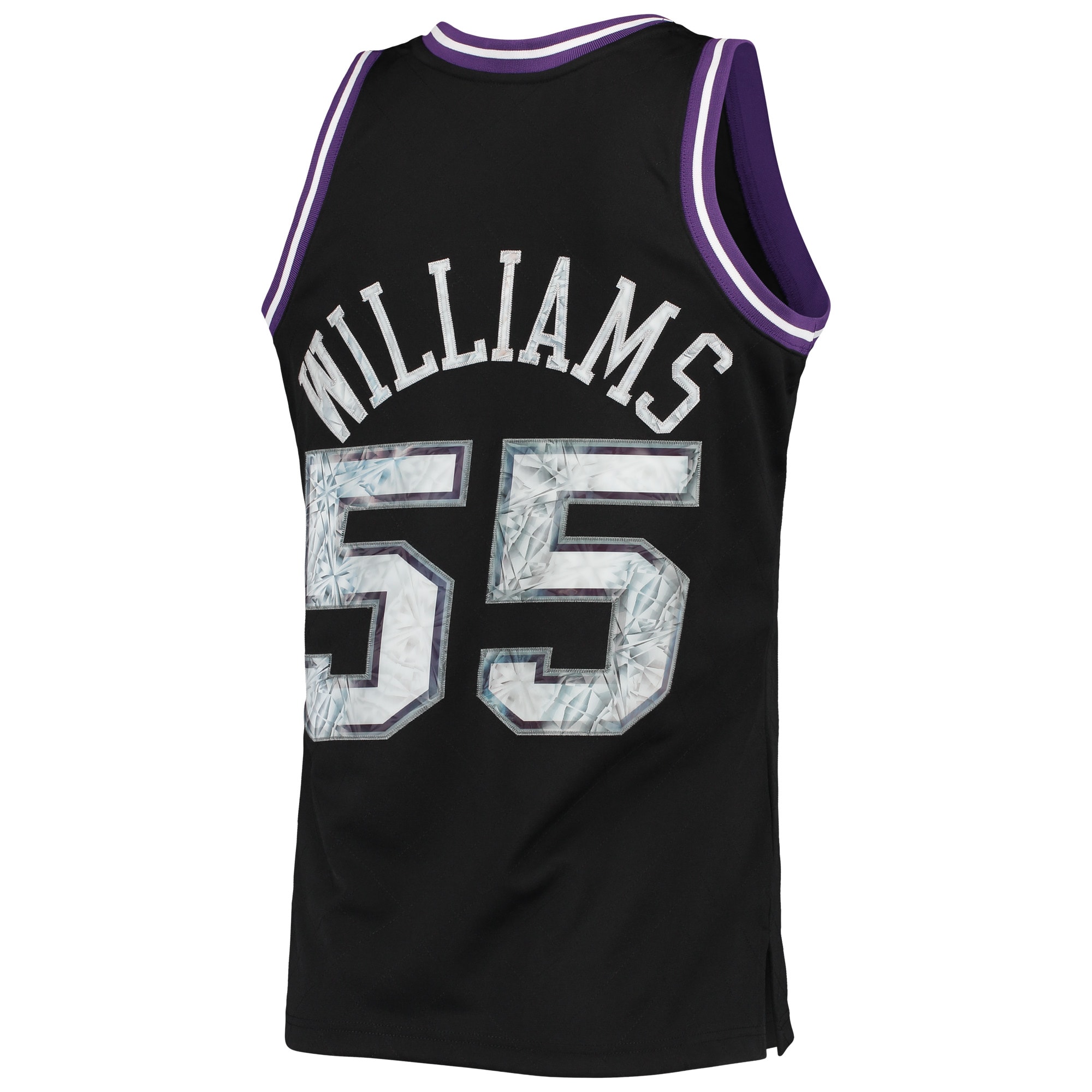 Mitchell Ness Jason Williams Black Sacramento Kings 2000/01 Hardwood Classics 75th Anniversary Diamond Swingman NBA Jersey Men's