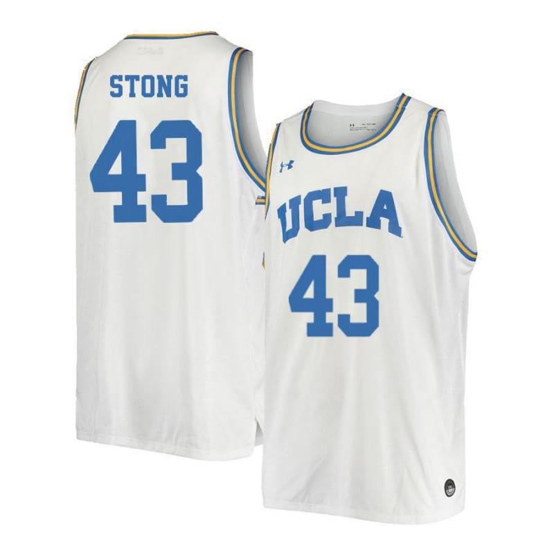 43 Russell Ston White Retro Elite UCLA Bruins NCAA Jersey Men's