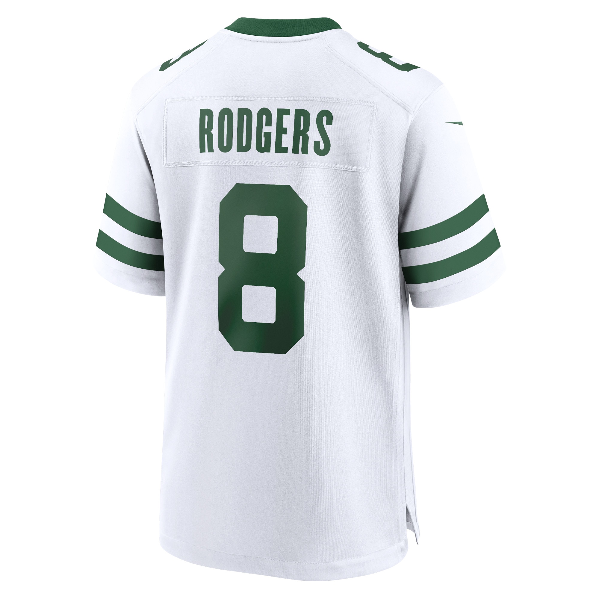 New York Jets Aaron Rodgers Legacy White Game NFL Jersey Men's