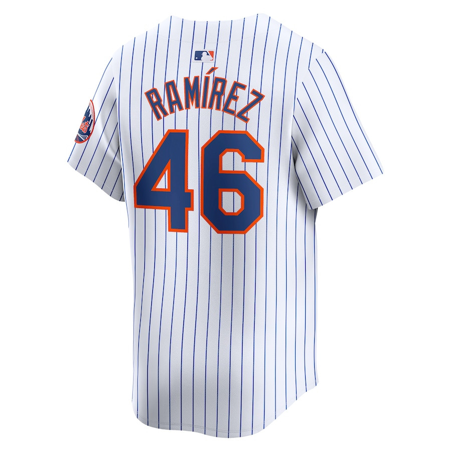 Yohan Ramirez 46 New York Mets Home Limited White MLB Jersey Men's