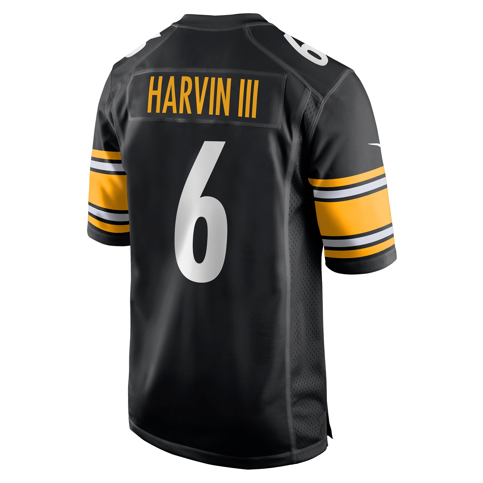 Pittsburgh Steelers Pressley Harvin III Black Game NFL Jersey Men's