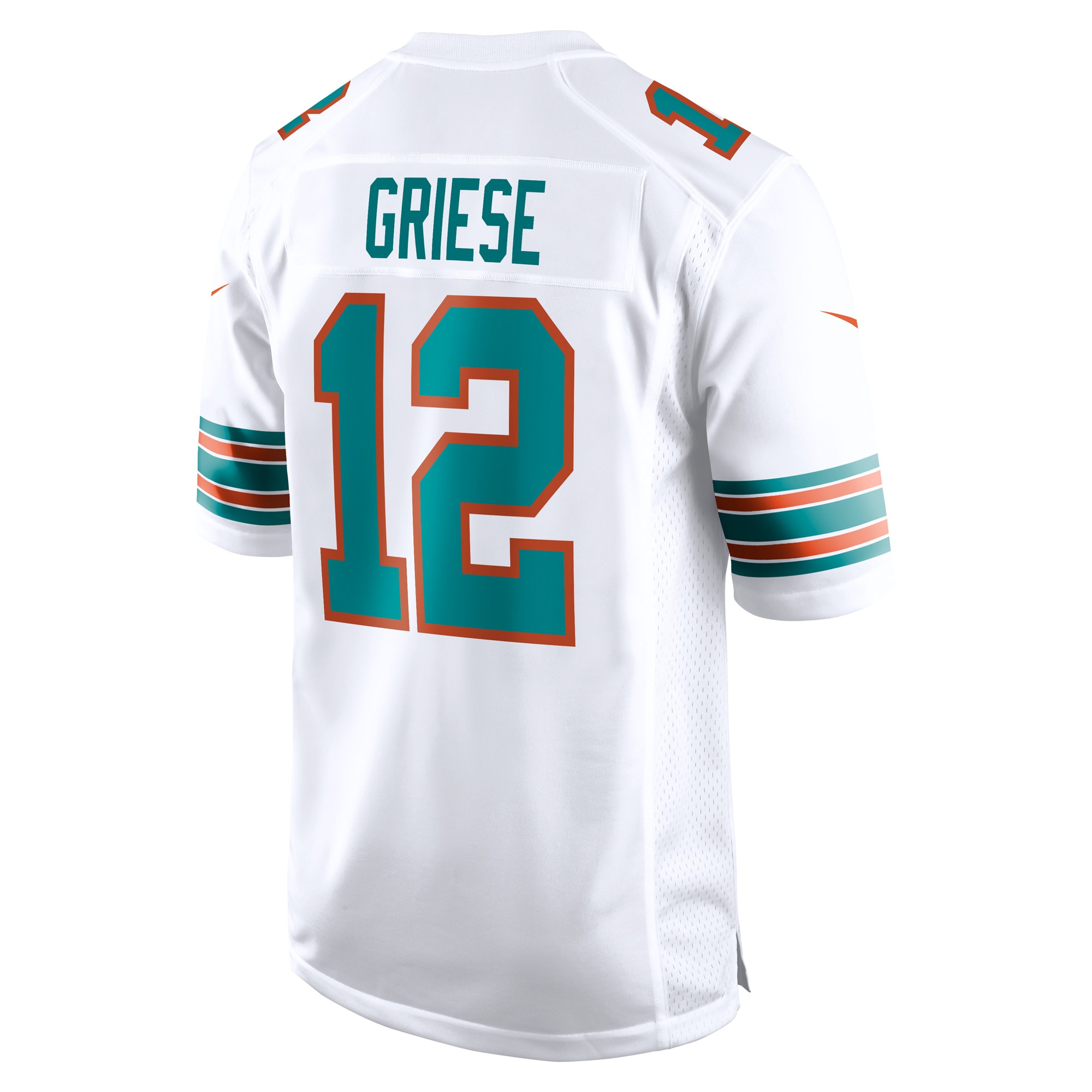 Miami Dolphins Bob Griese White Retired Player NFL Jersey Men's