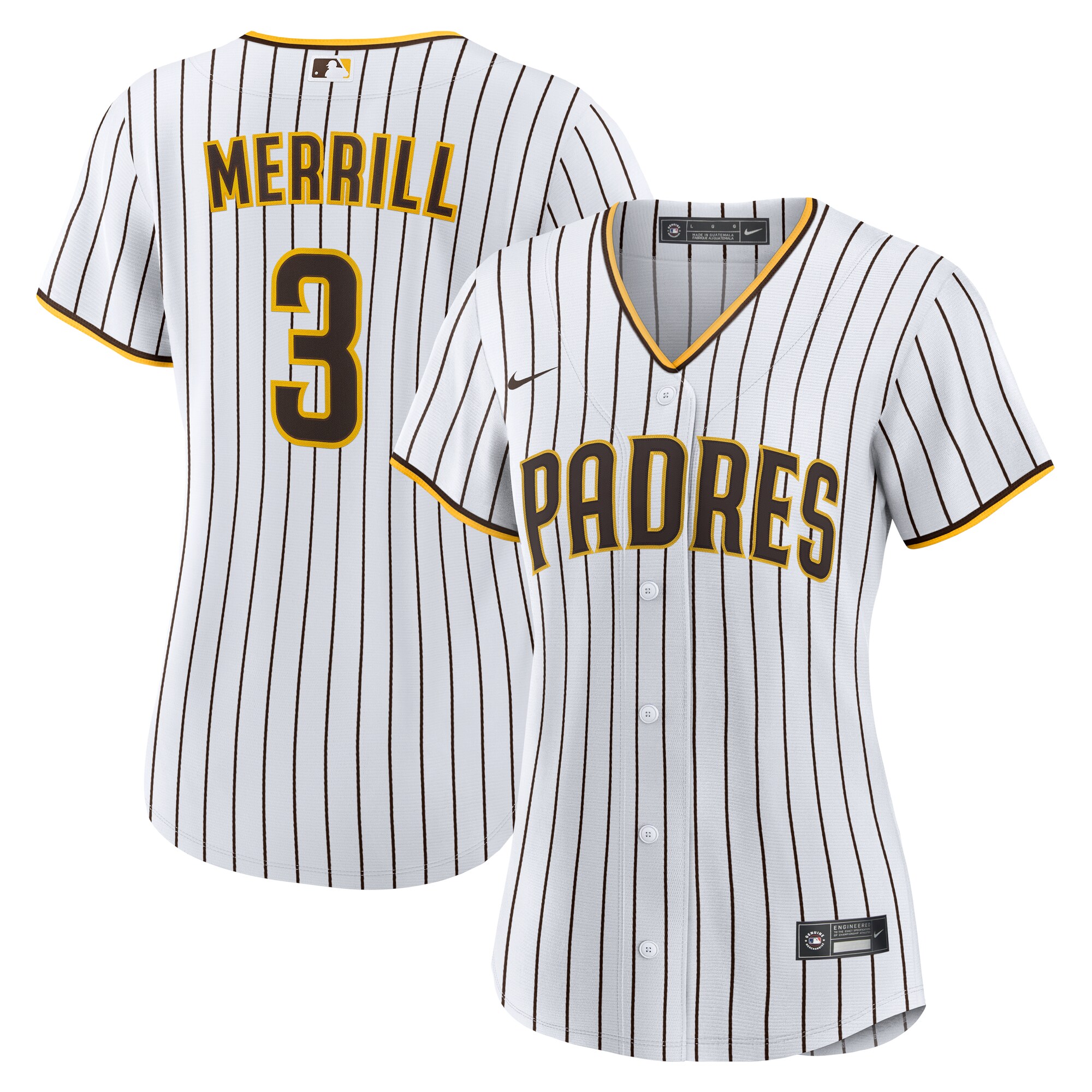 San Diego Padres Jackson Merrill White Home MLB Jersey Women's