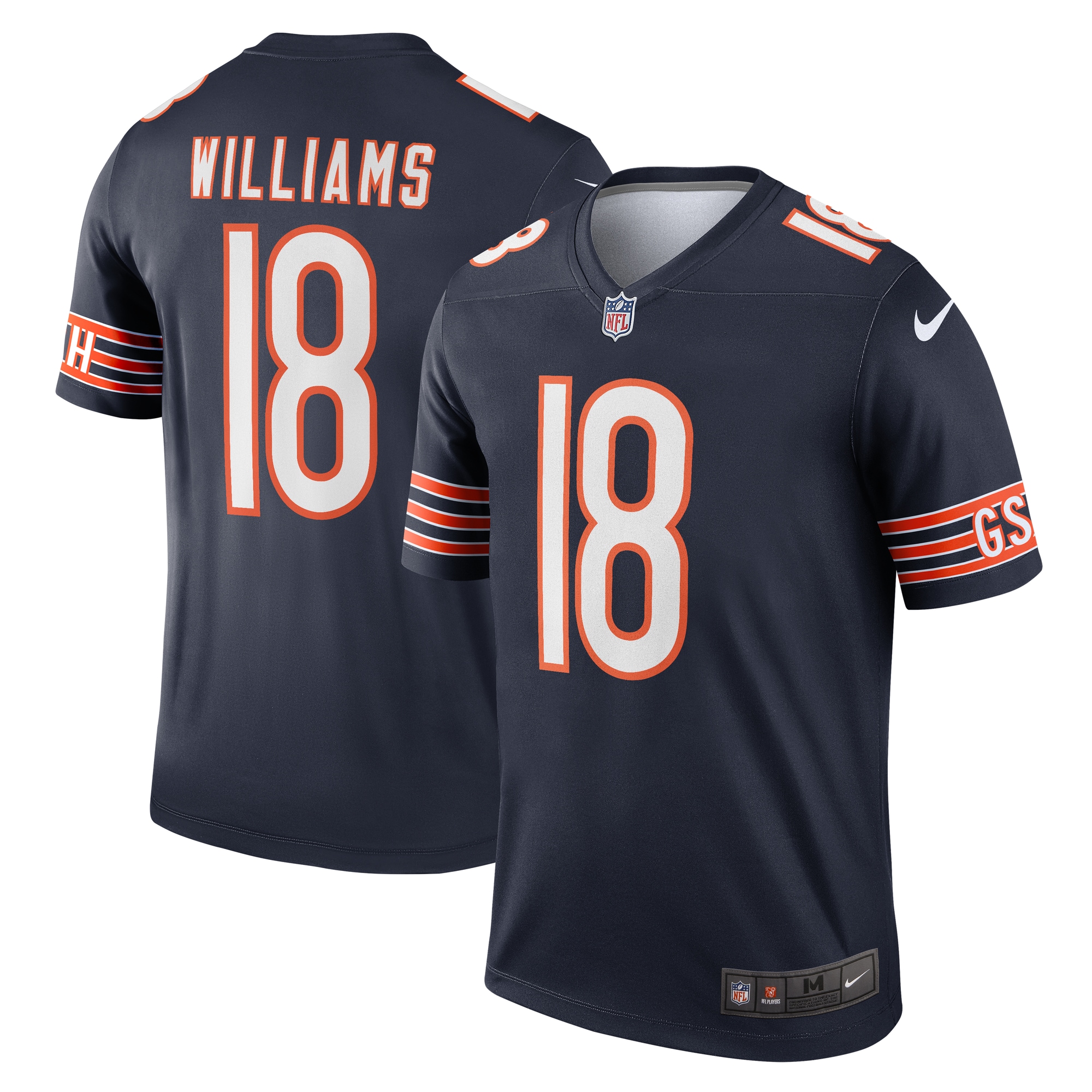 Chicago Bears Caleb Williams Navy Team Legend Player Performance Top NFL Jersey Men's