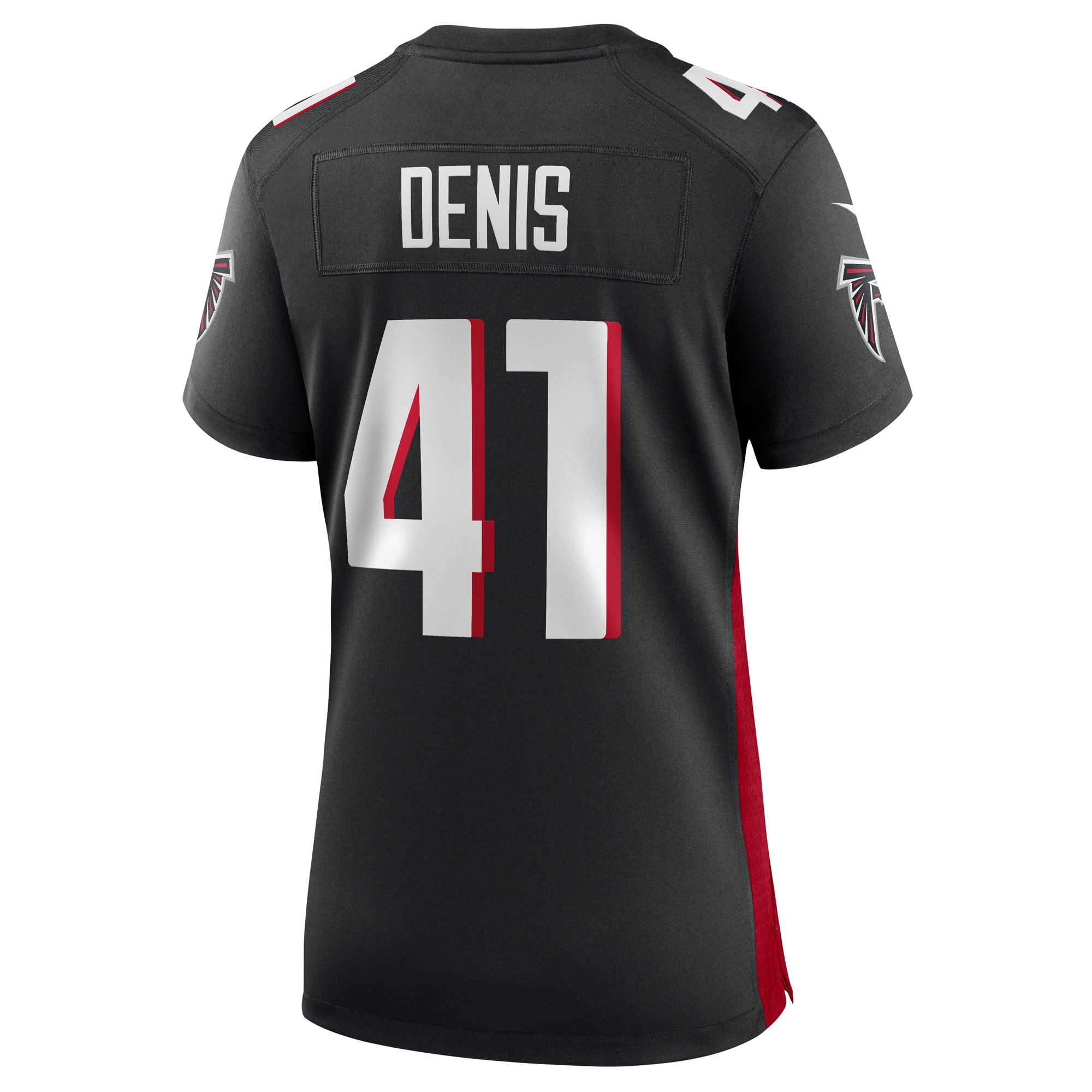 Atlanta Falcons Lukas Denis Black Game NFL Jersey Women's