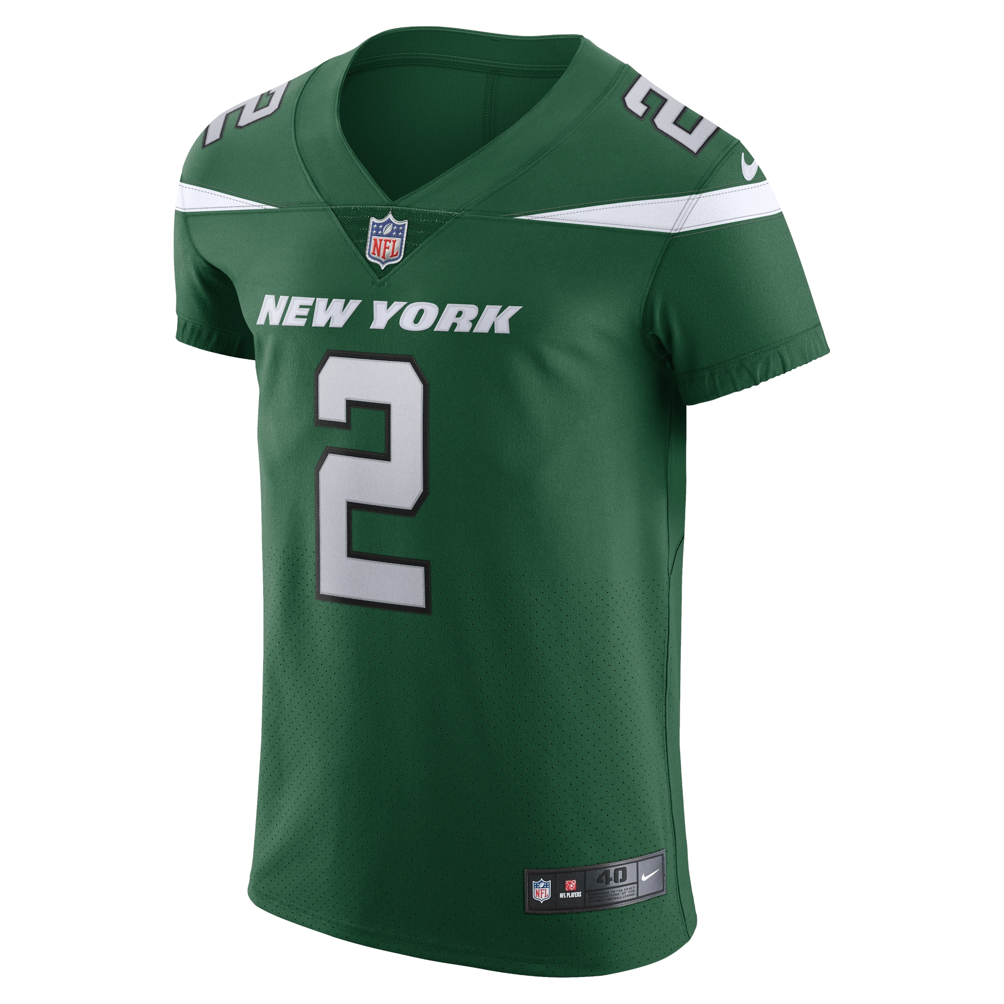 New York Jets Zach Wilson Gotham Green Vapor Elite NFL Jersey Men's