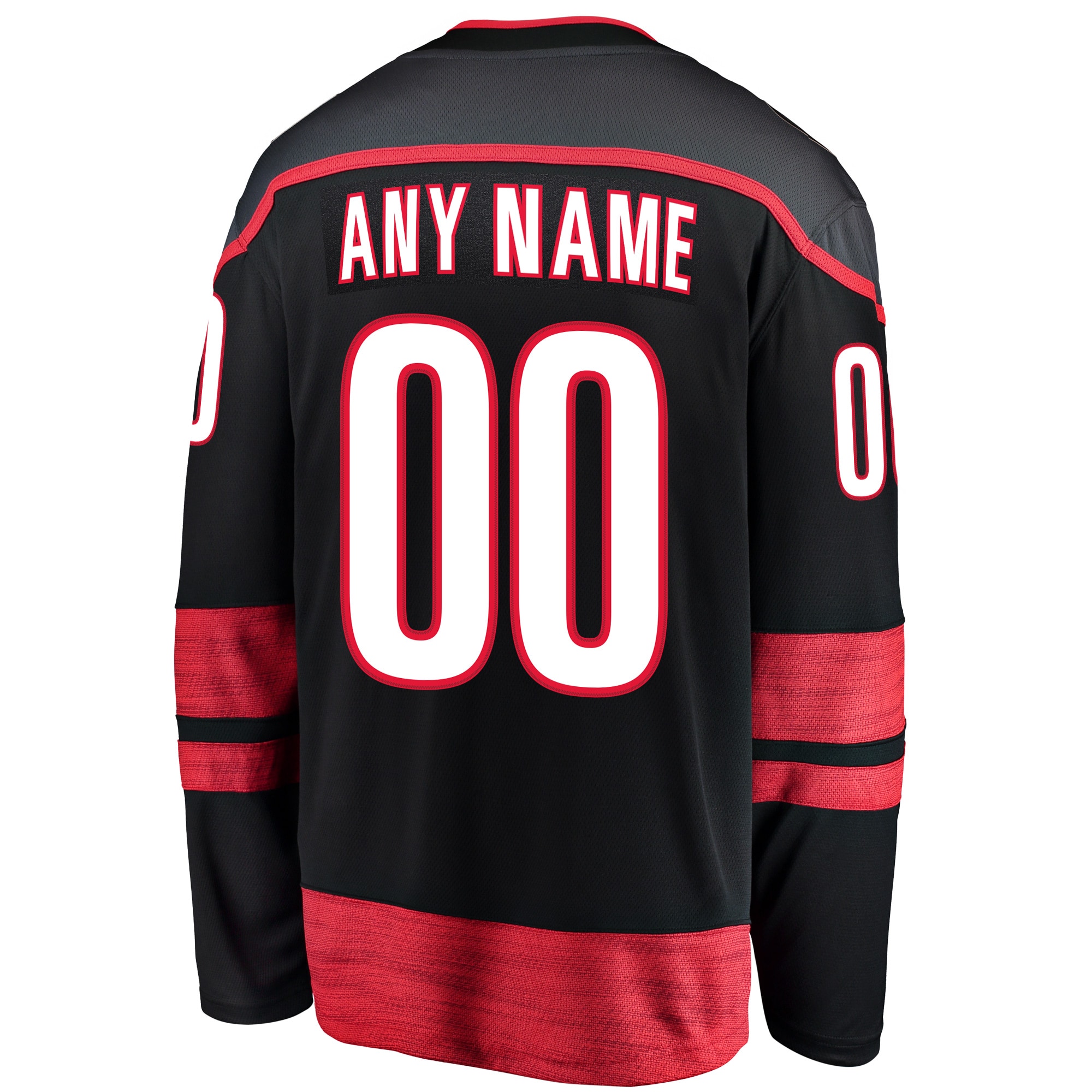 Carolina Hurricanes Black Home Breakaway Custom NHL Jersey Men's