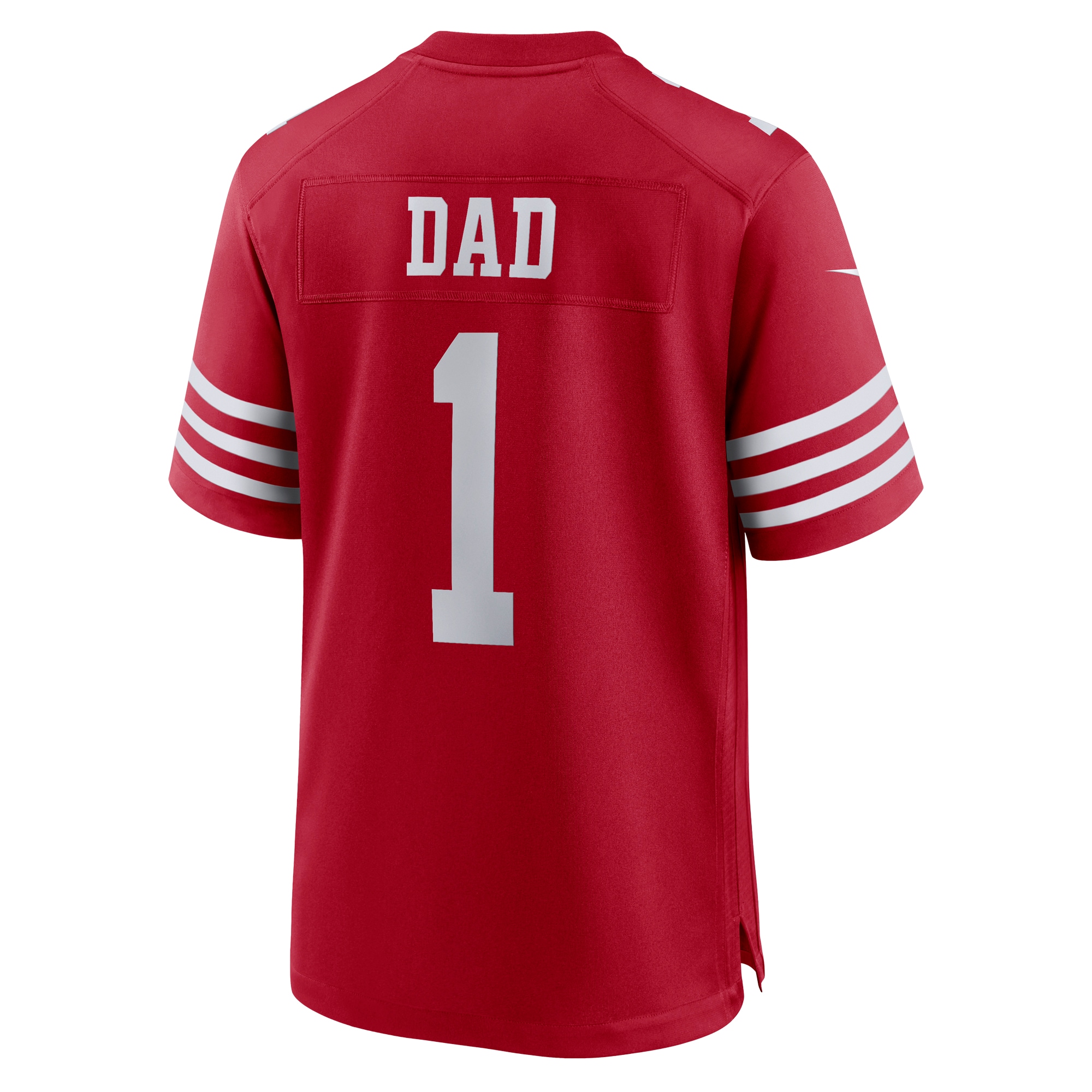 San Francisco 49ers Number 1 Dad Scarlet Game NFL Jersey Men's