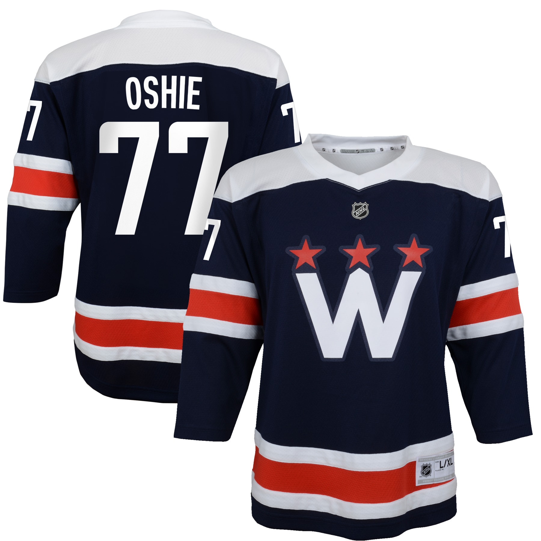 Washington Capitals TJ Oshie Navy 2020/21 Alternate Player NHL Jersey Youth