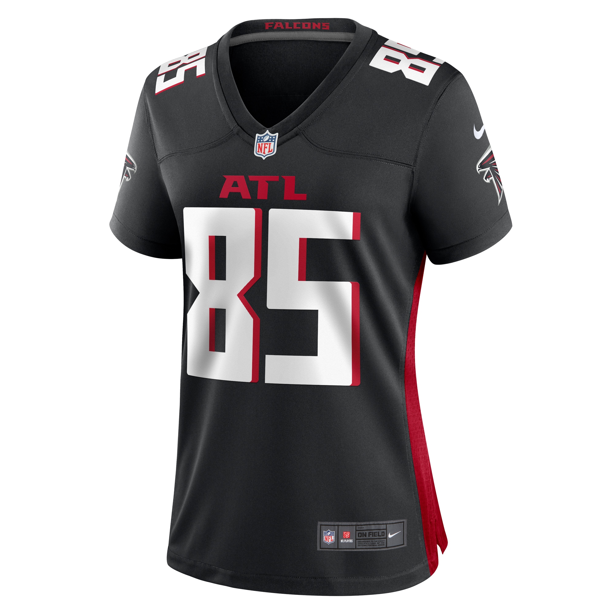 Atlanta Falcons Ross Dwelley Black Game NFL Jersey Women's