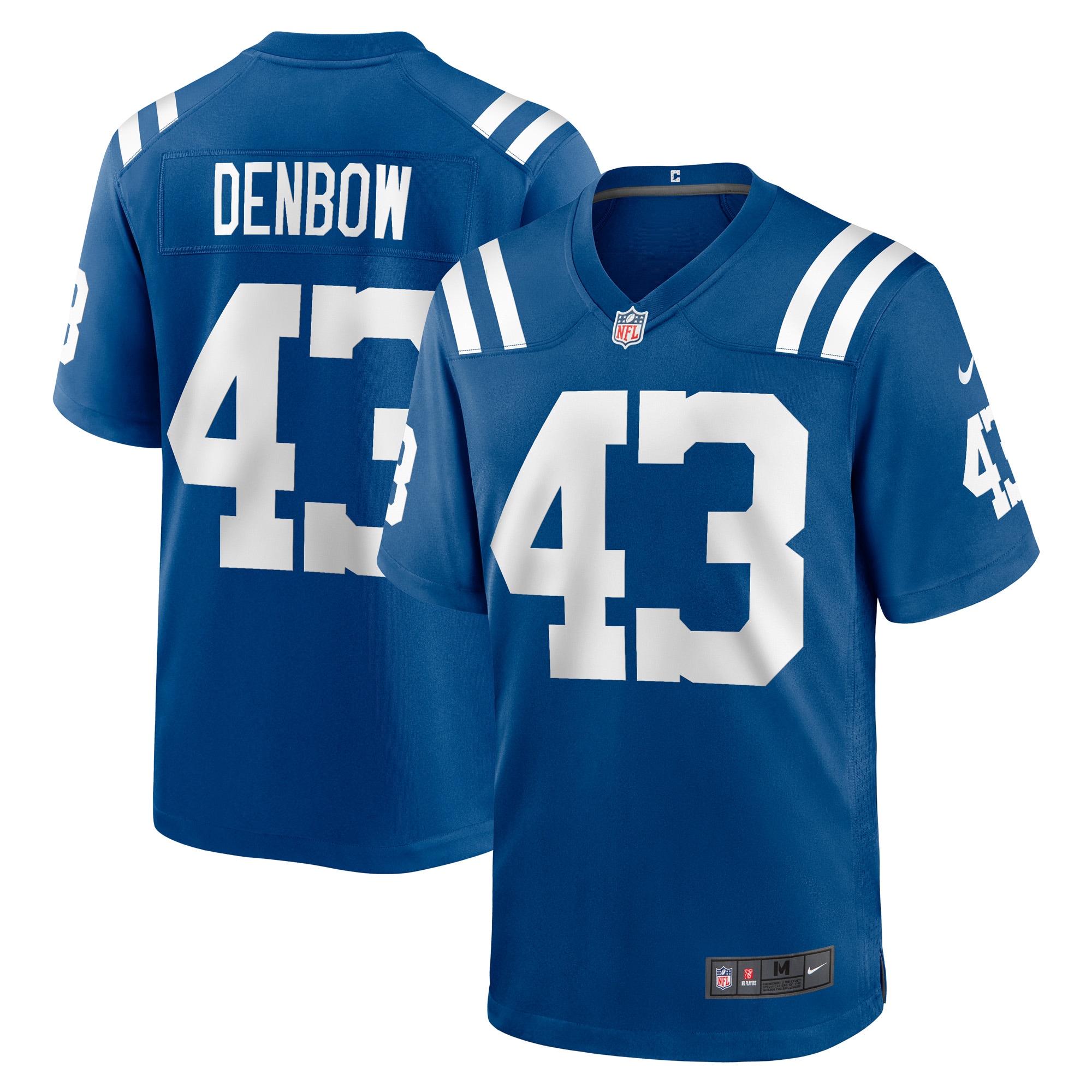 Indianapolis Colts Trevor Denbow Royal Game Player NFL Jersey Men's