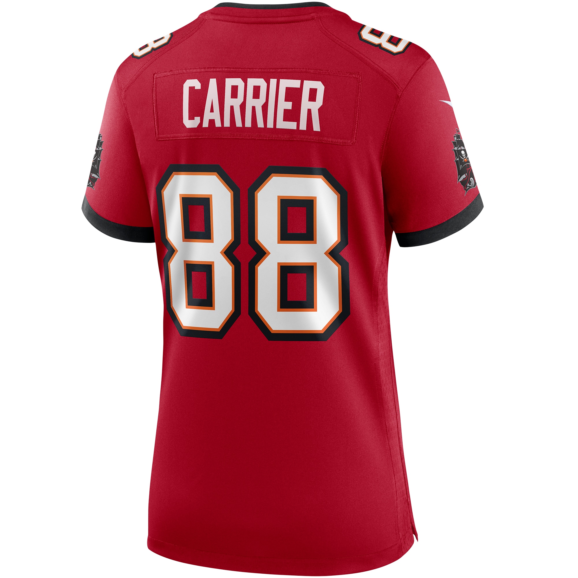 Tampa Bay Buccaneers Mark Carrier Red Game Retired Player NFL Jersey Women's