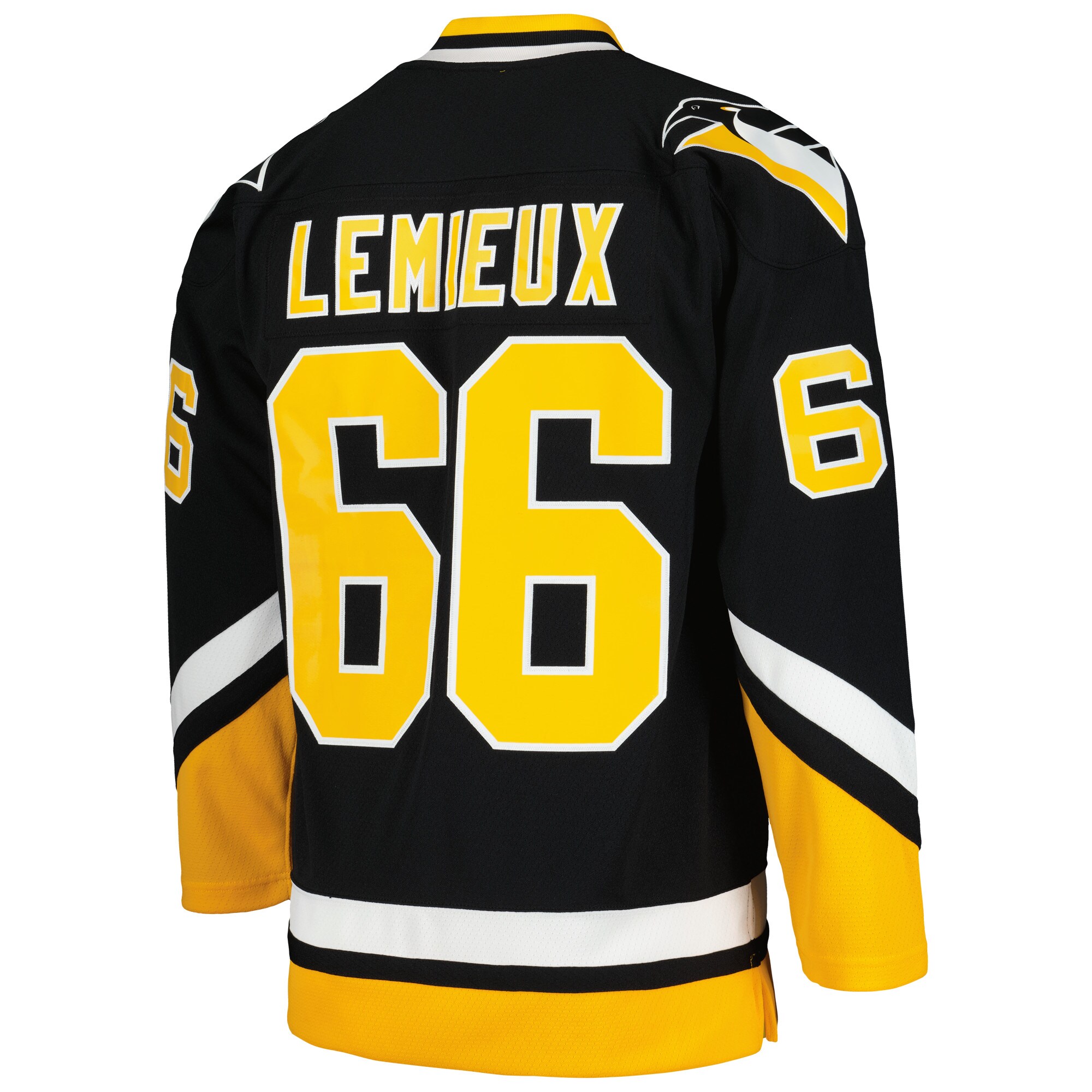 Pittsburgh Penguins Mario Lemieux Mitchell Ness Black 1992/93 Blue Line Player NHL Jersey Men's