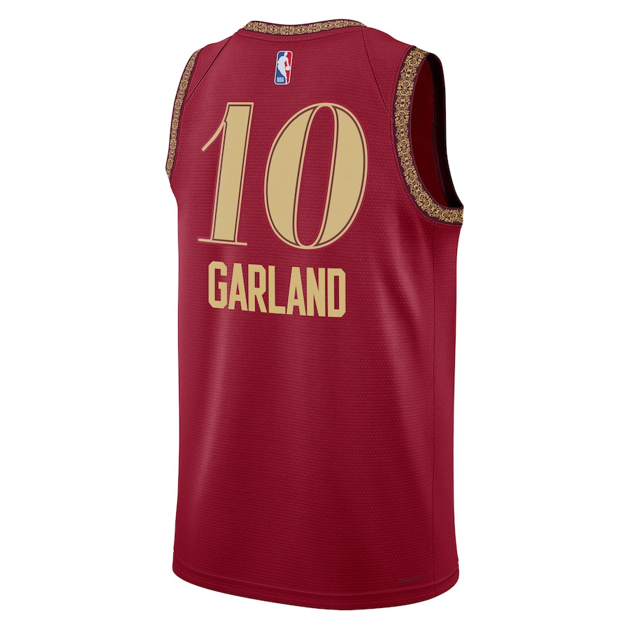 Darius Garland 10 Cleveland Cavaliers 2023/24 City Edition Swingman Wine NBA Jersey Men's
