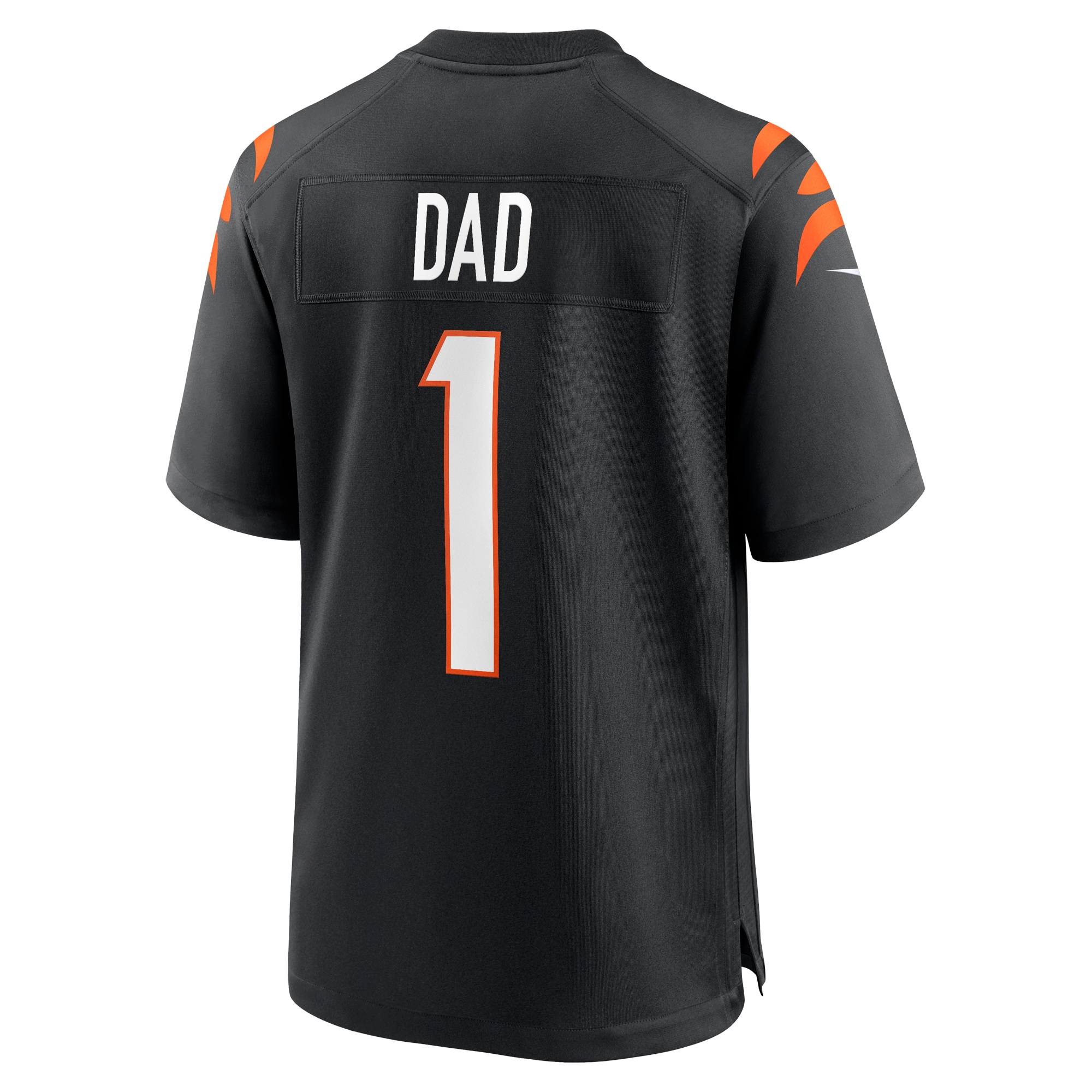 Cincinnati Bengals Number 1 Dad Black Game NFL Jersey Men's