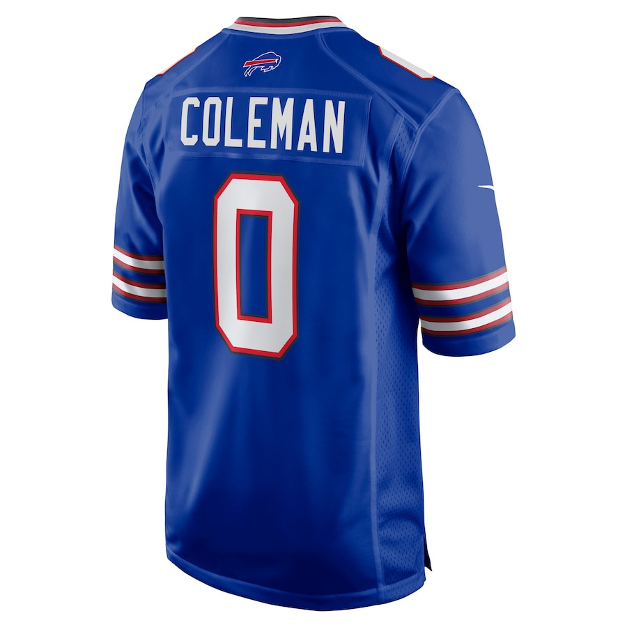 Keon Coleman 0 Buffalo Bills Game Royal NFL Jersey Men's