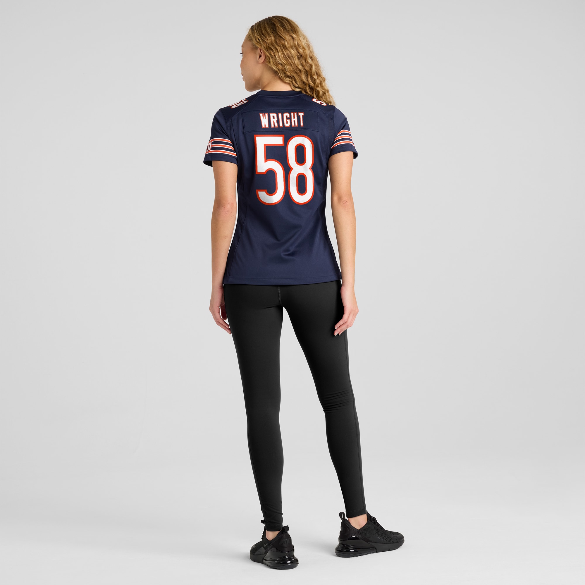 Chicago Bears Darnell Wright Navy Game NFL Jersey Women's