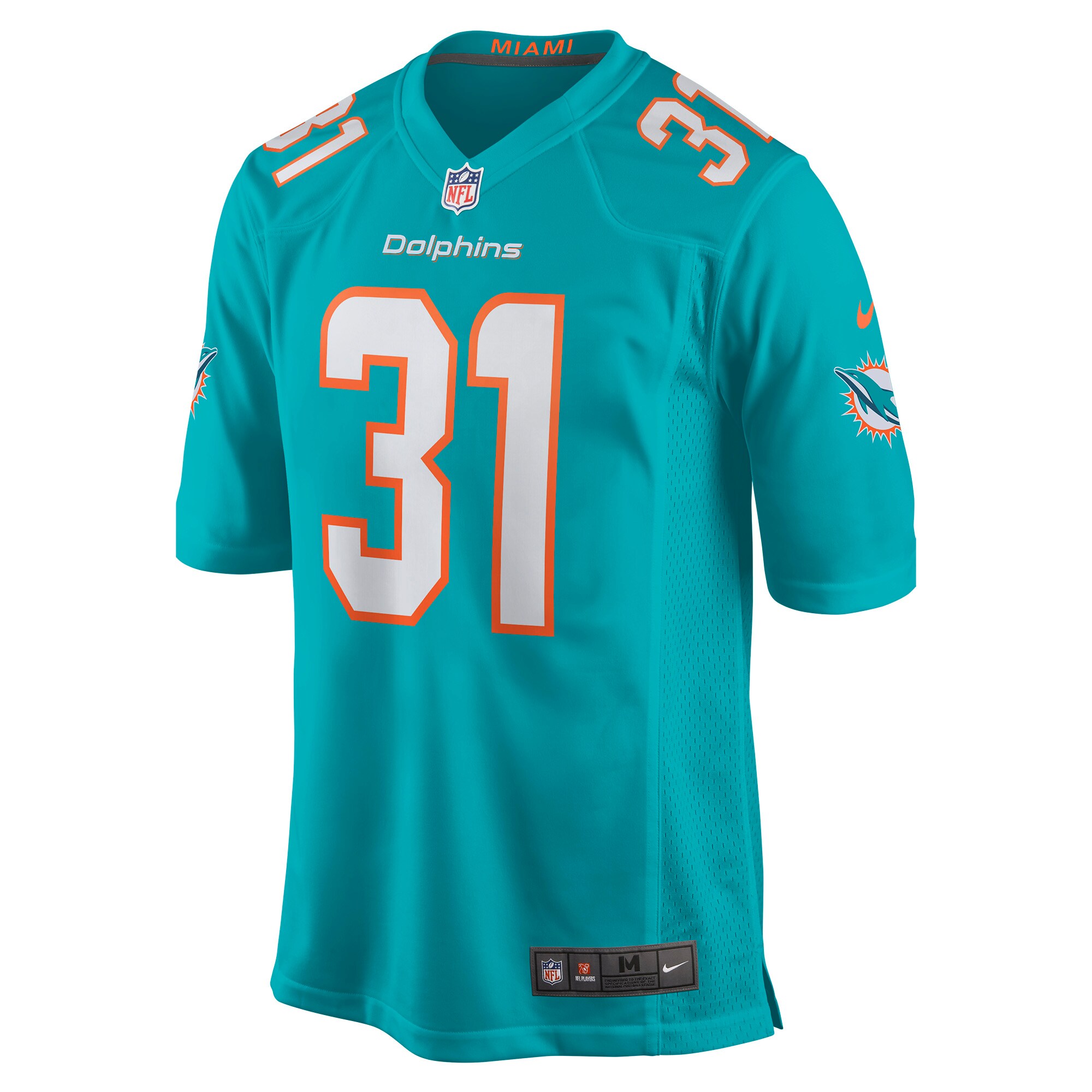 Miami Dolphins Raheem Mostert Aqua Game NFL Jersey Men's