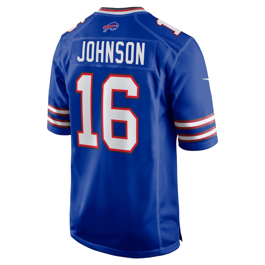 Xavier Johnson 16 Buffalo Bills Game Royal NFL Jersey Men's