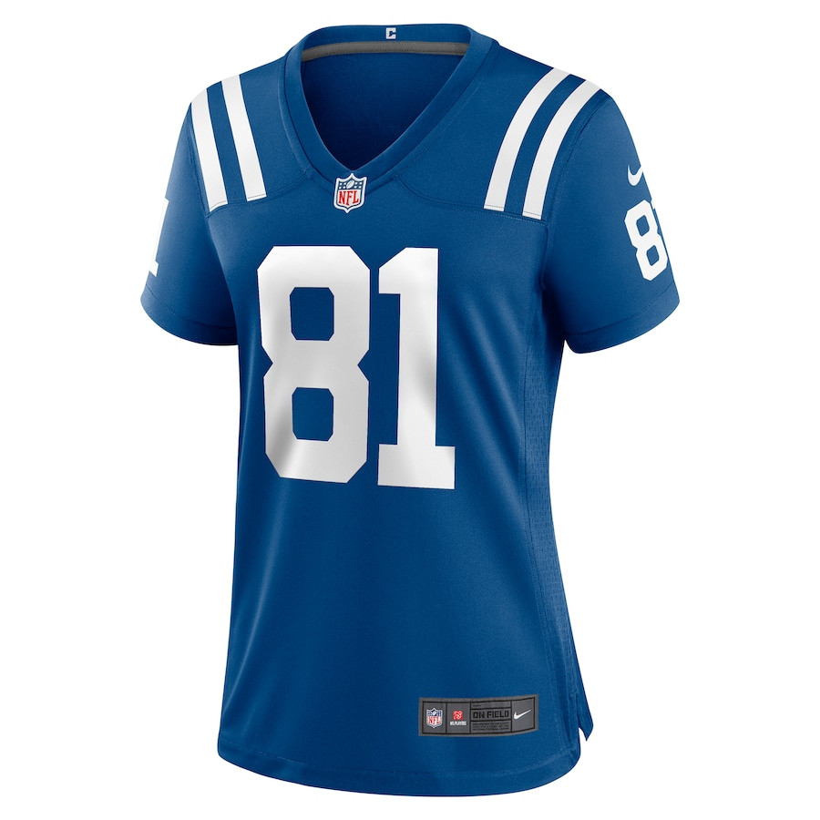 Mo Alie-Cox 81 Indianapolis Colts Game Royal NFL Jersey Women's