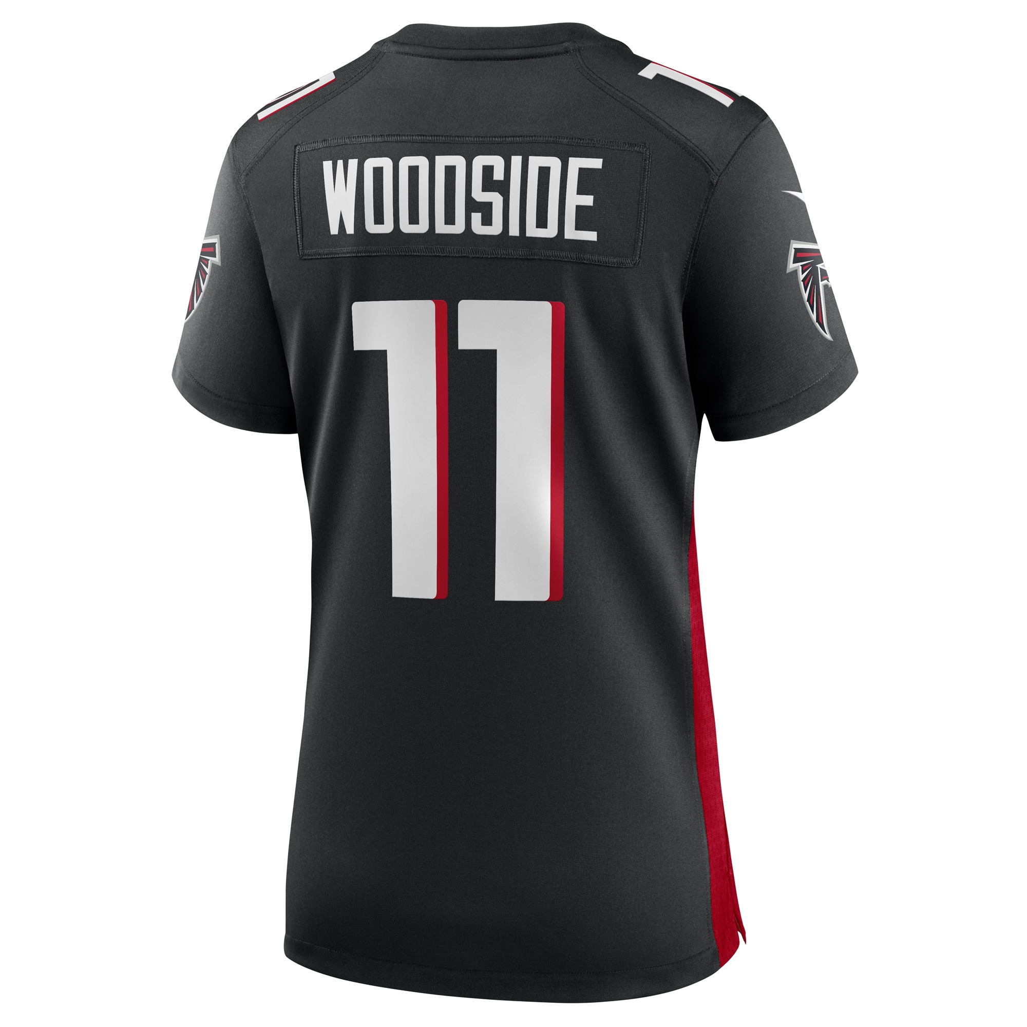 Atlanta Falcons Logan Woodside Black Team Game NFL Jersey Women's