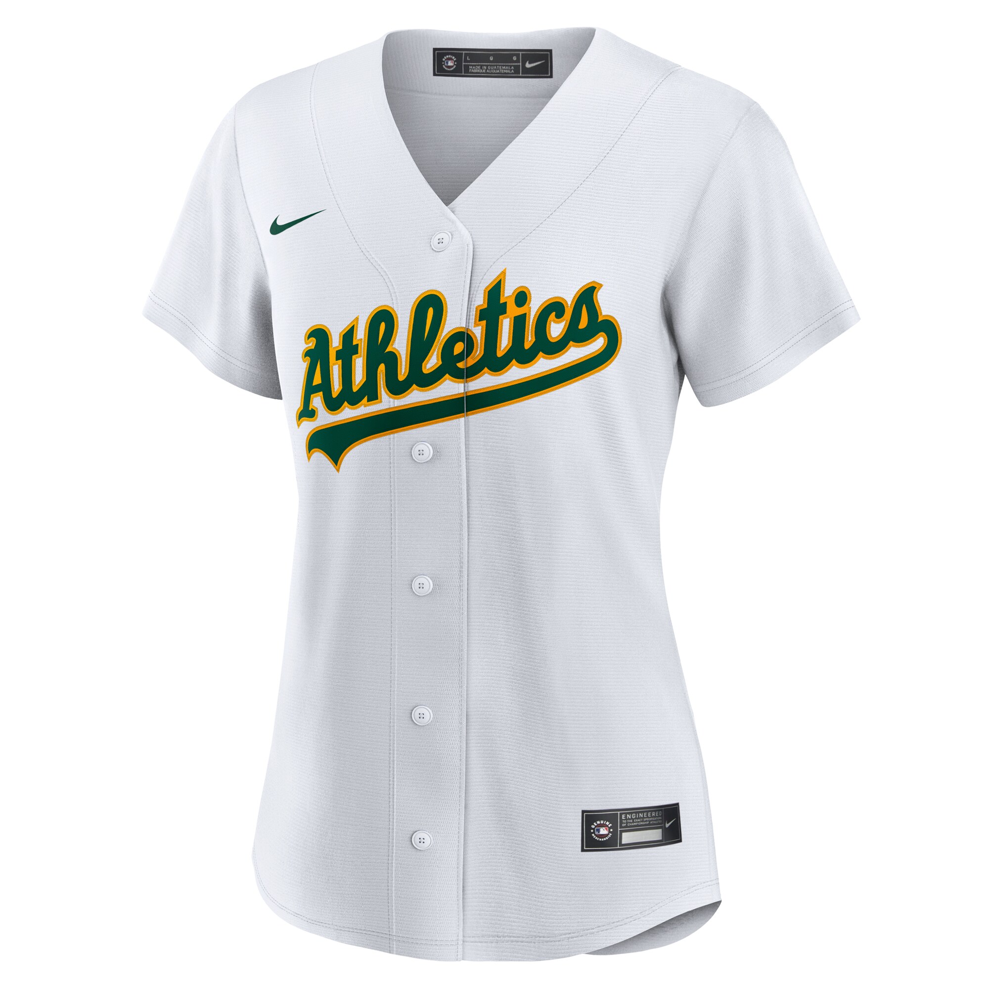 Oakland Athletics White #1 Bride Home MLB Jersey Women's