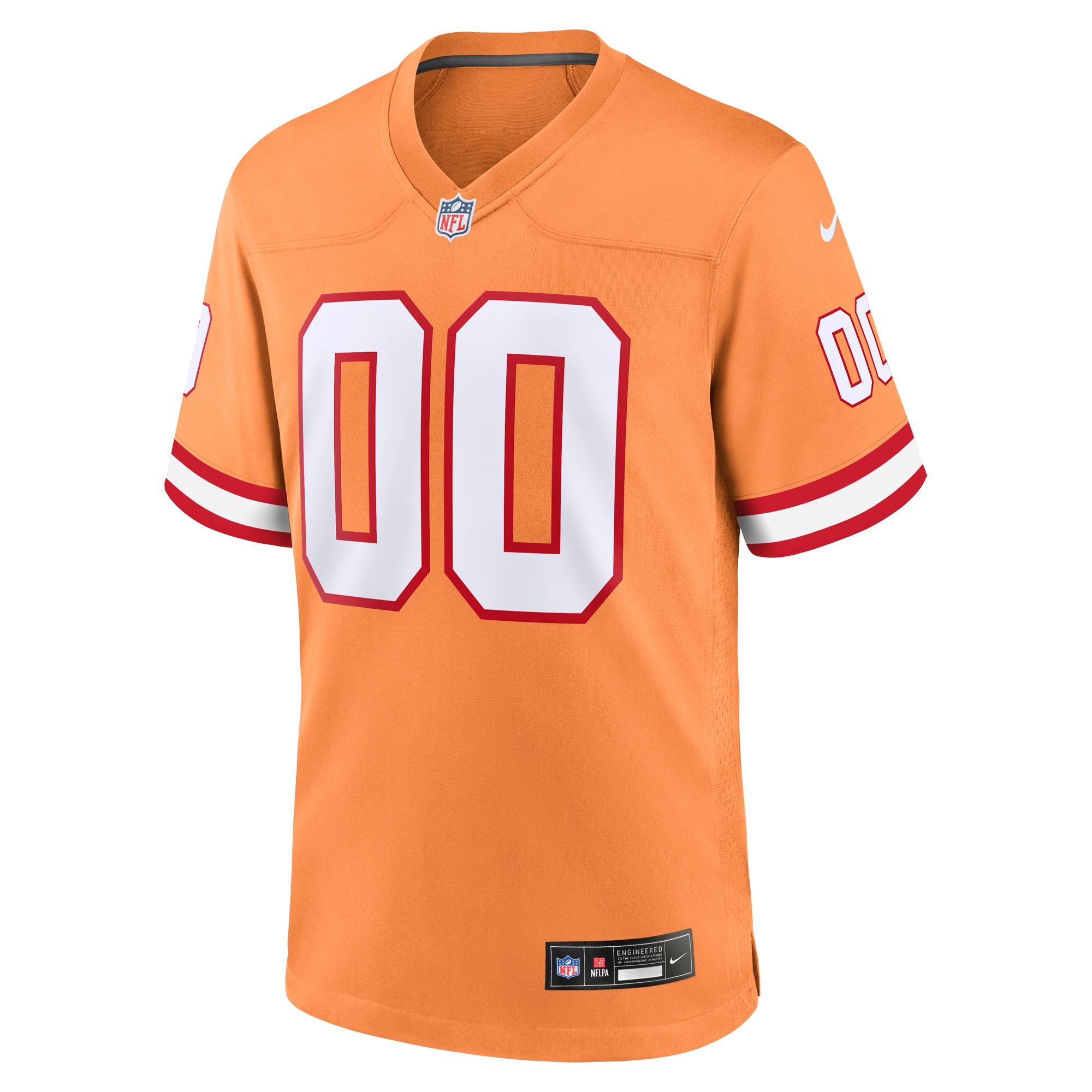 Tampa Bay Buccaneers Orange Custom Throwback Game NFL Jersey Men's