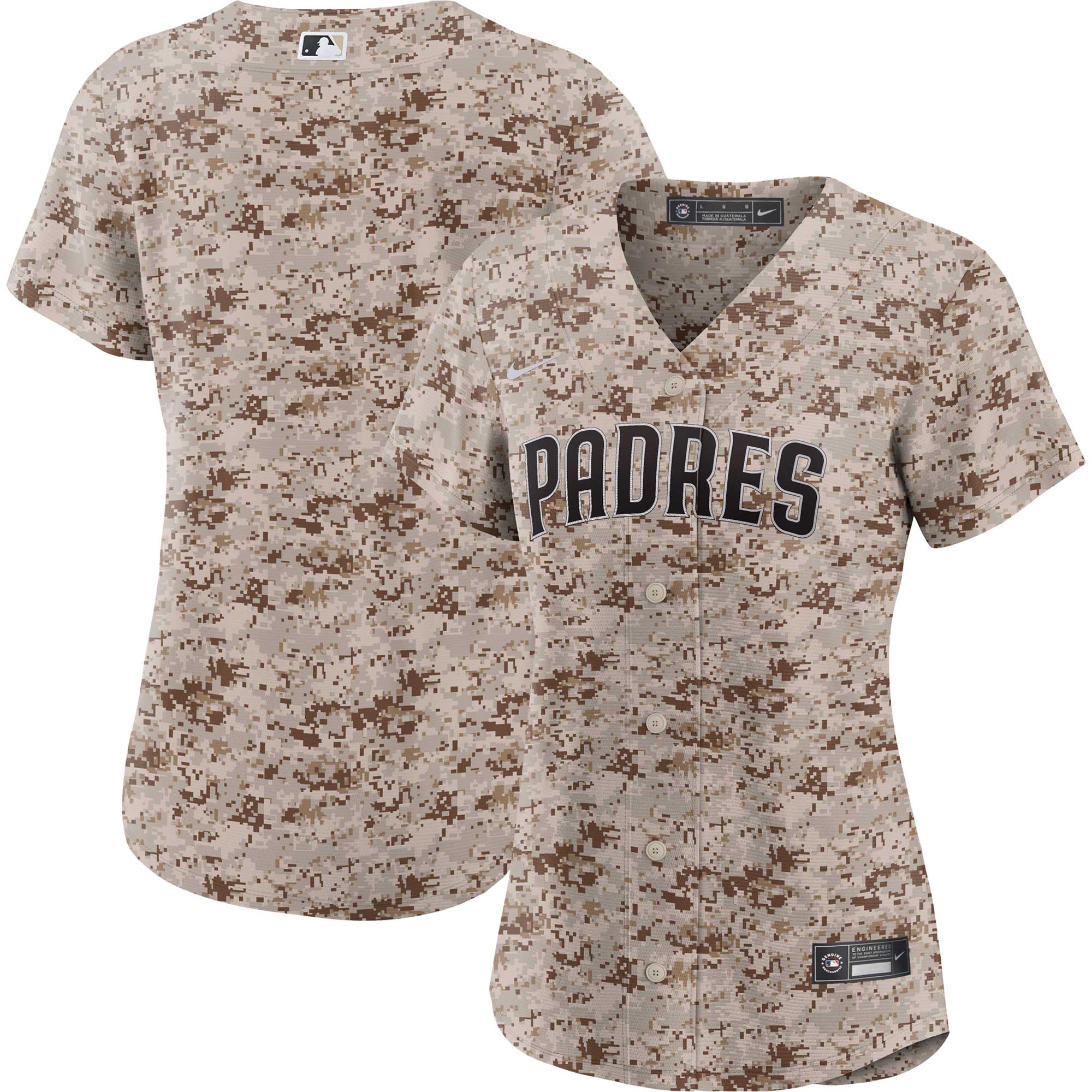San Diego Padres Camo USMC Alternate Team MLB Jersey Women's