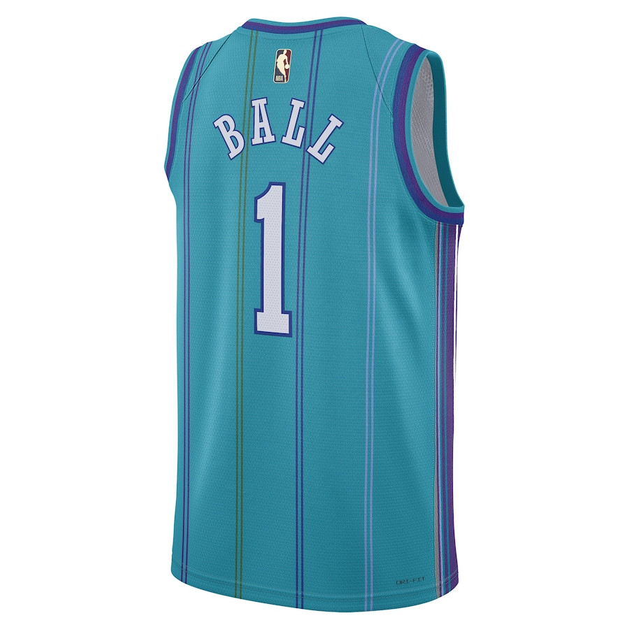 LaMelo Ball 1 Charlotte Hornets 2023/24 Swingman Classic Edition Teal NBA Jersey Men's