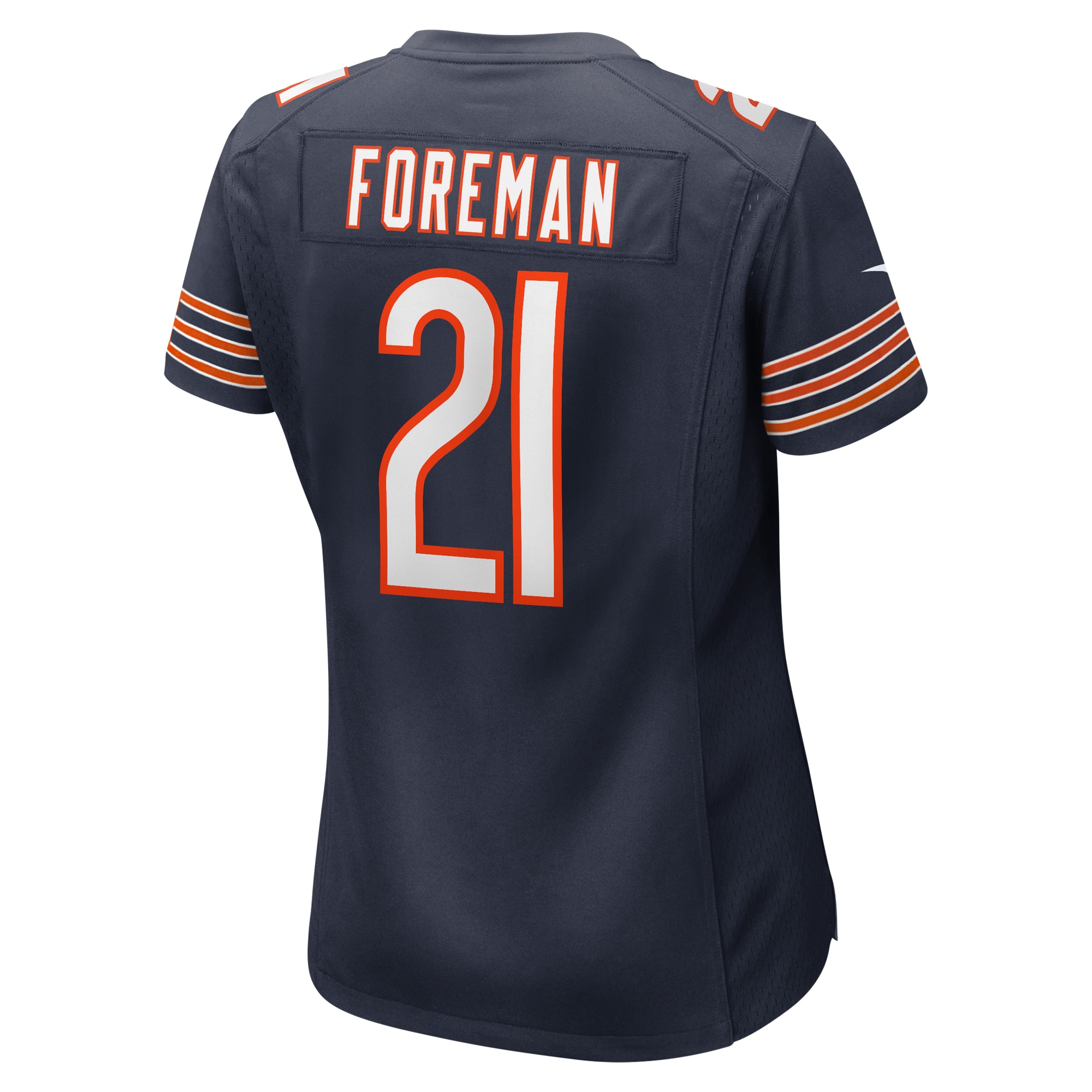 Chicago Bears D'Onta Foreman Navy Game NFL Jersey Women's