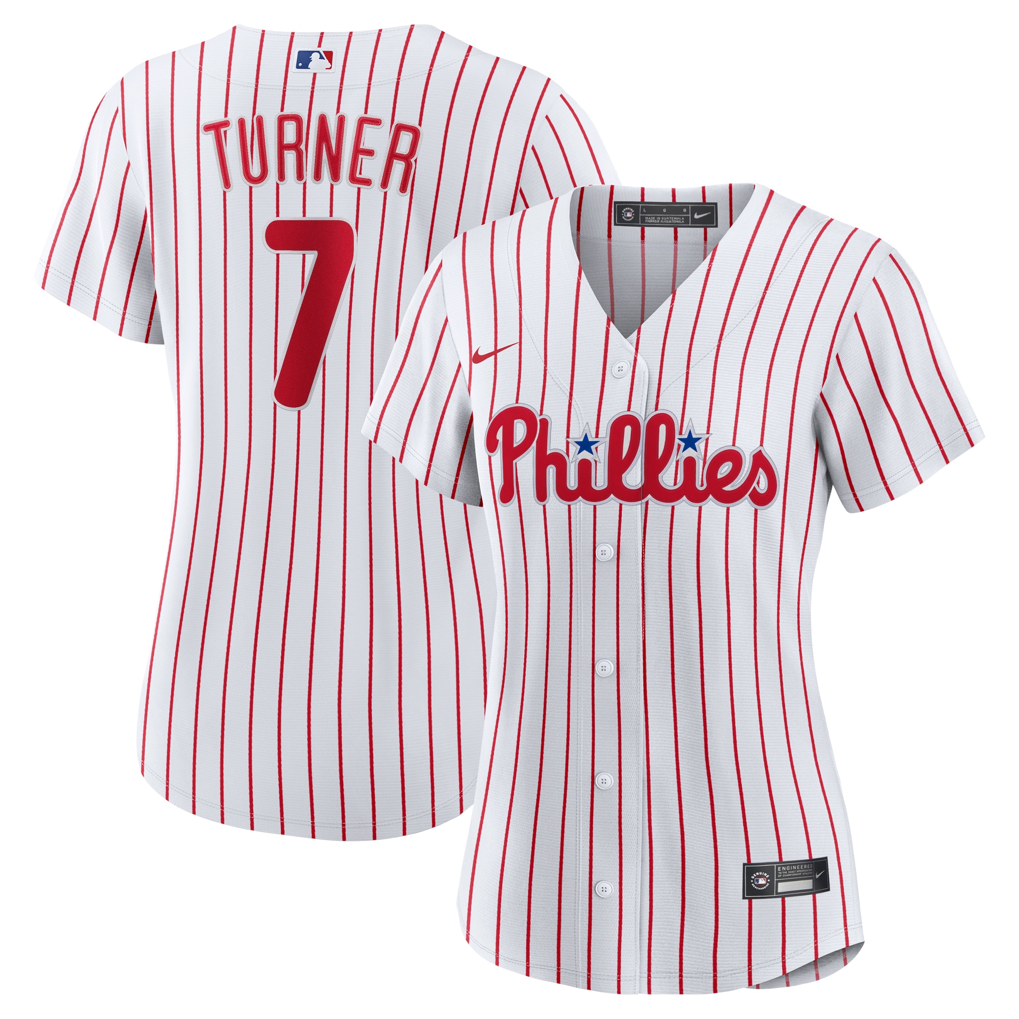 Philadelphia Phillies Trea Turner White Home Player MLB Jersey Women's