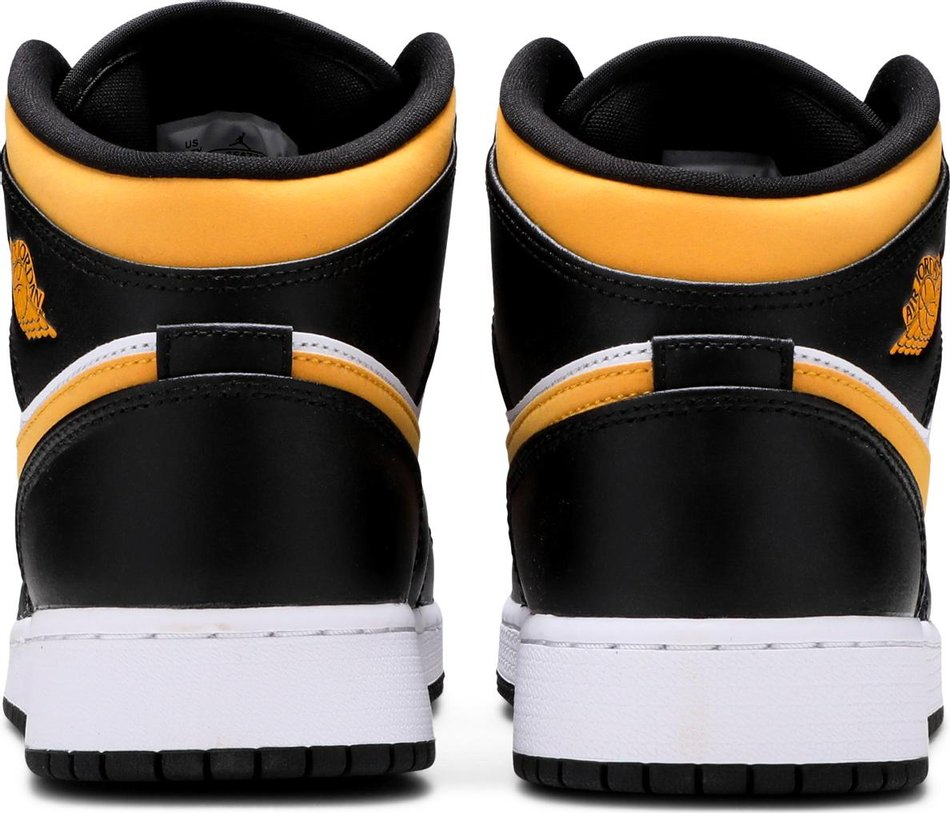 Air Jordan 1 Mid GS Black University Gold 554725-177