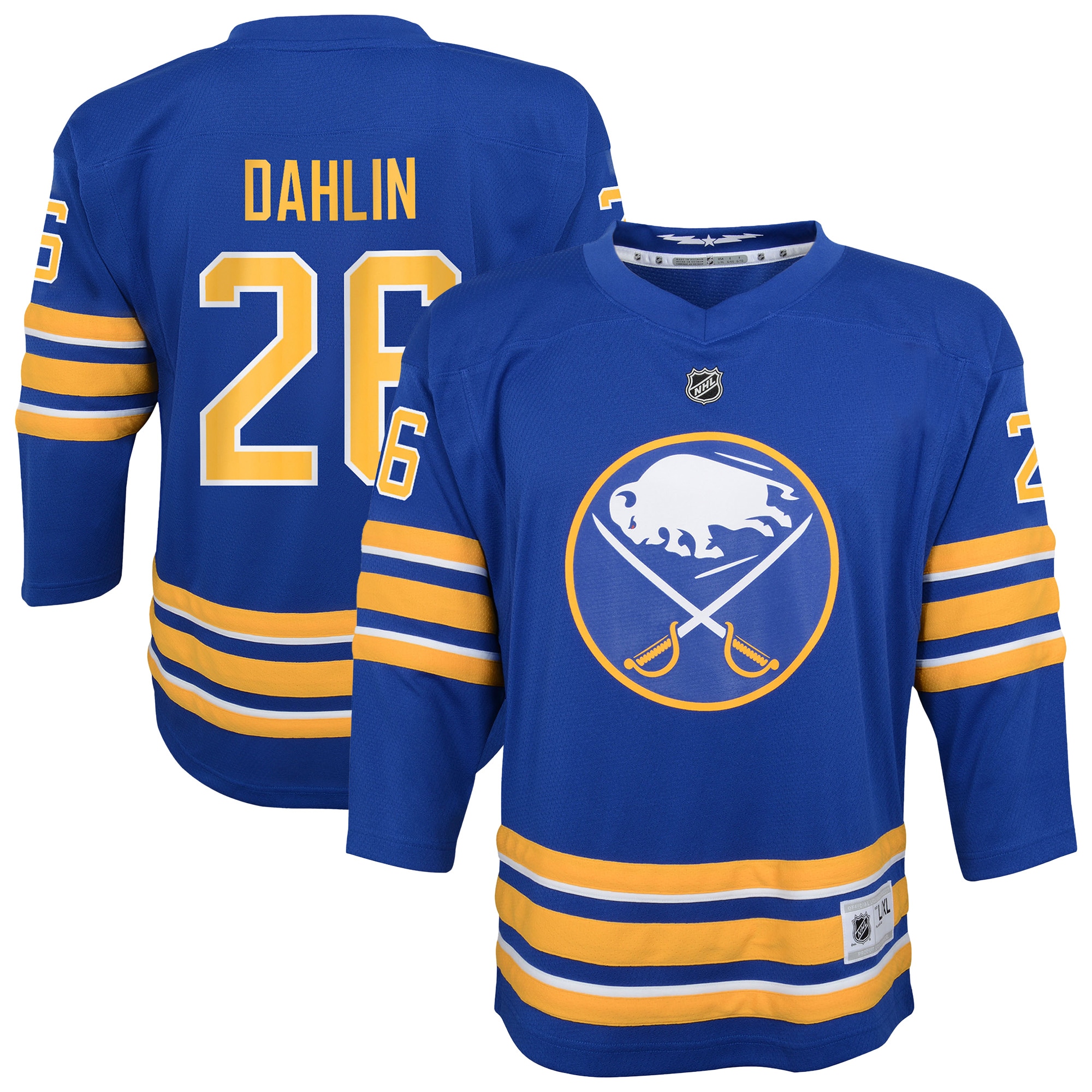 Buffalo Sabres Rasmus Dahlin Navy Home Player NHL Jersey Youth