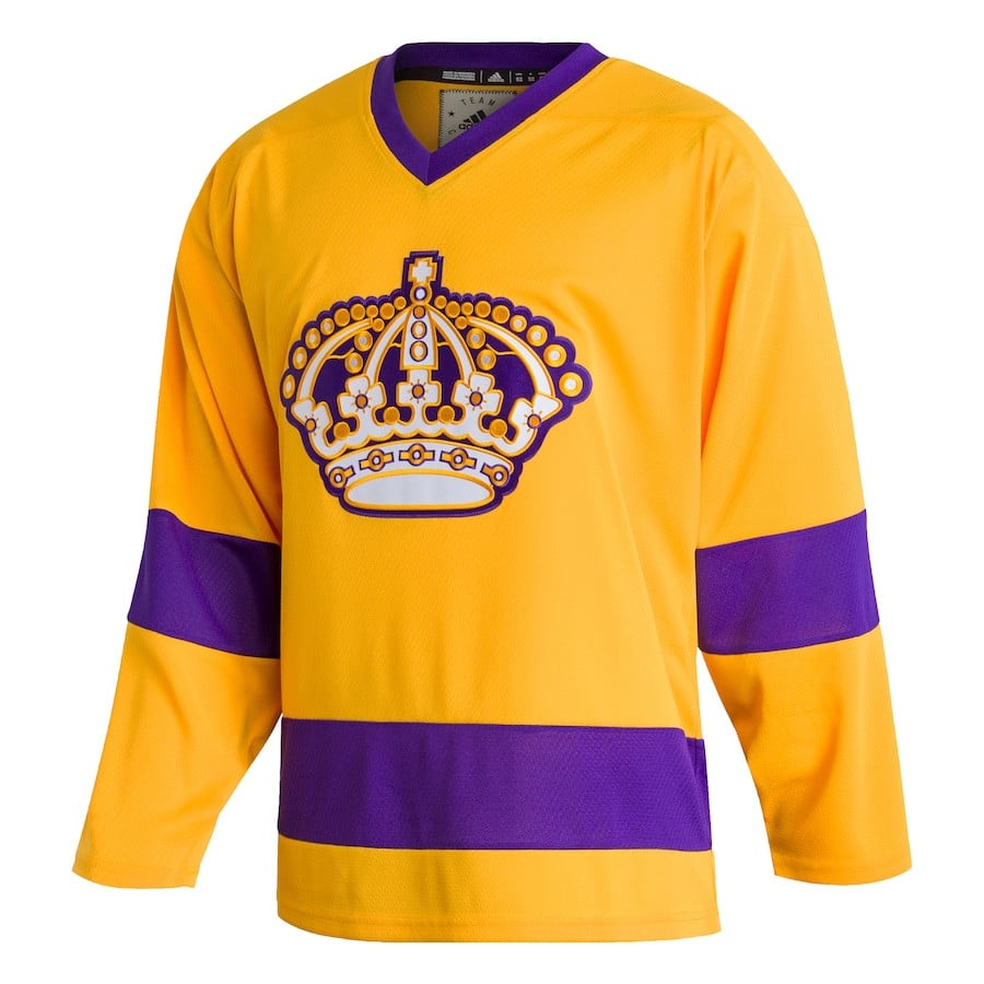 Los Angeles Kings Team Classics Blank Gold NHL Jersey Men's