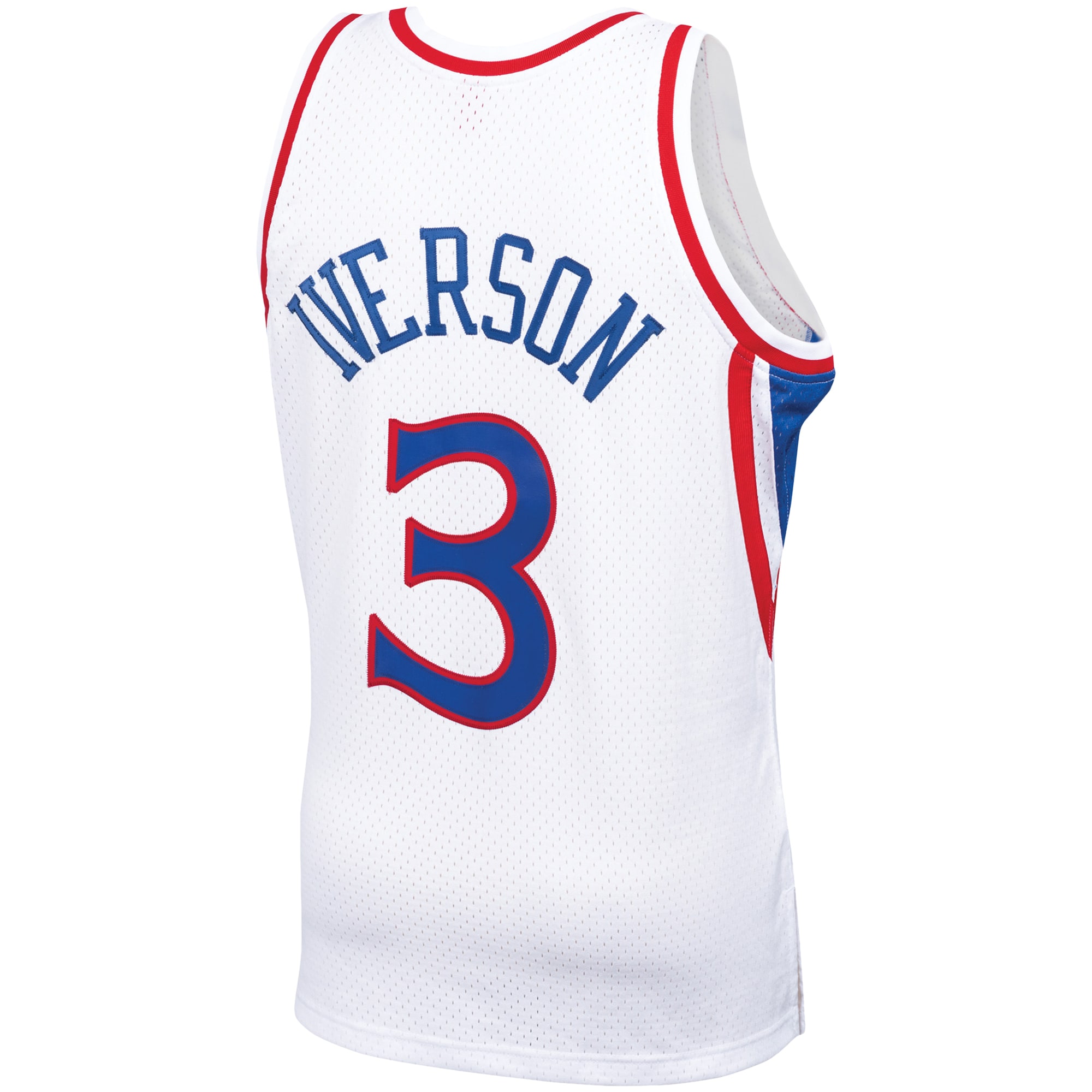 Mitchell Ness Allen Iverso White Philadelphia 76ers 1996-97 Hardwood Classics Swingman NBA Jersey Men's