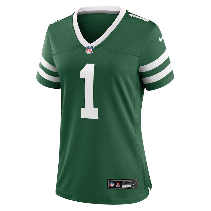 Ahmad Sauce Gardner 1 New York Jets Game Women, Green NFL Jersey Women's