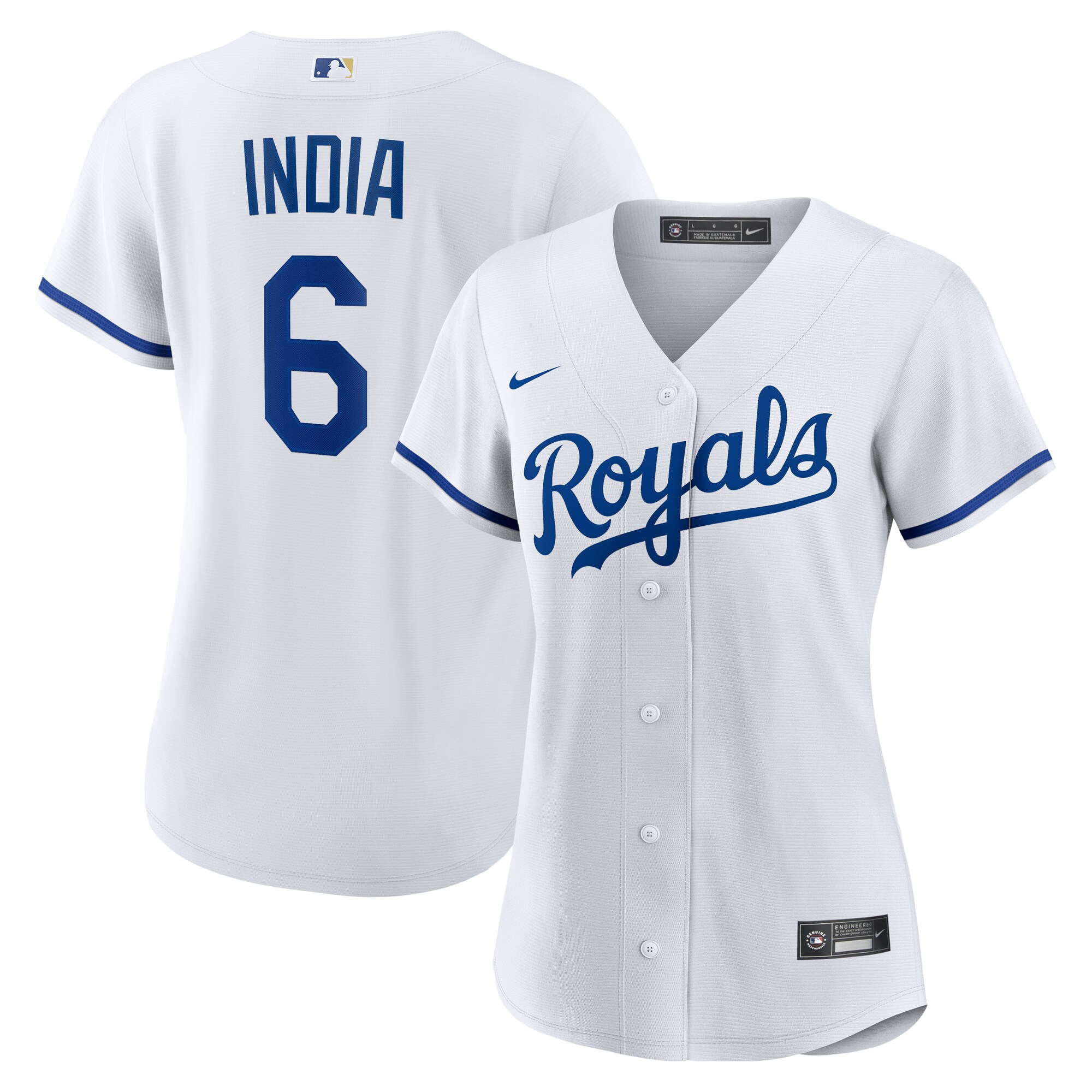 Kansas City Royals Jonathan India White Home MLB Jersey Women's