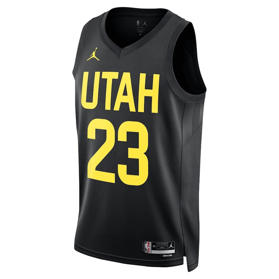 Lauri Markkanen 23 Utah Jazz Unisex Swingman Player Statement Edition Black NBA Jersey Unisex