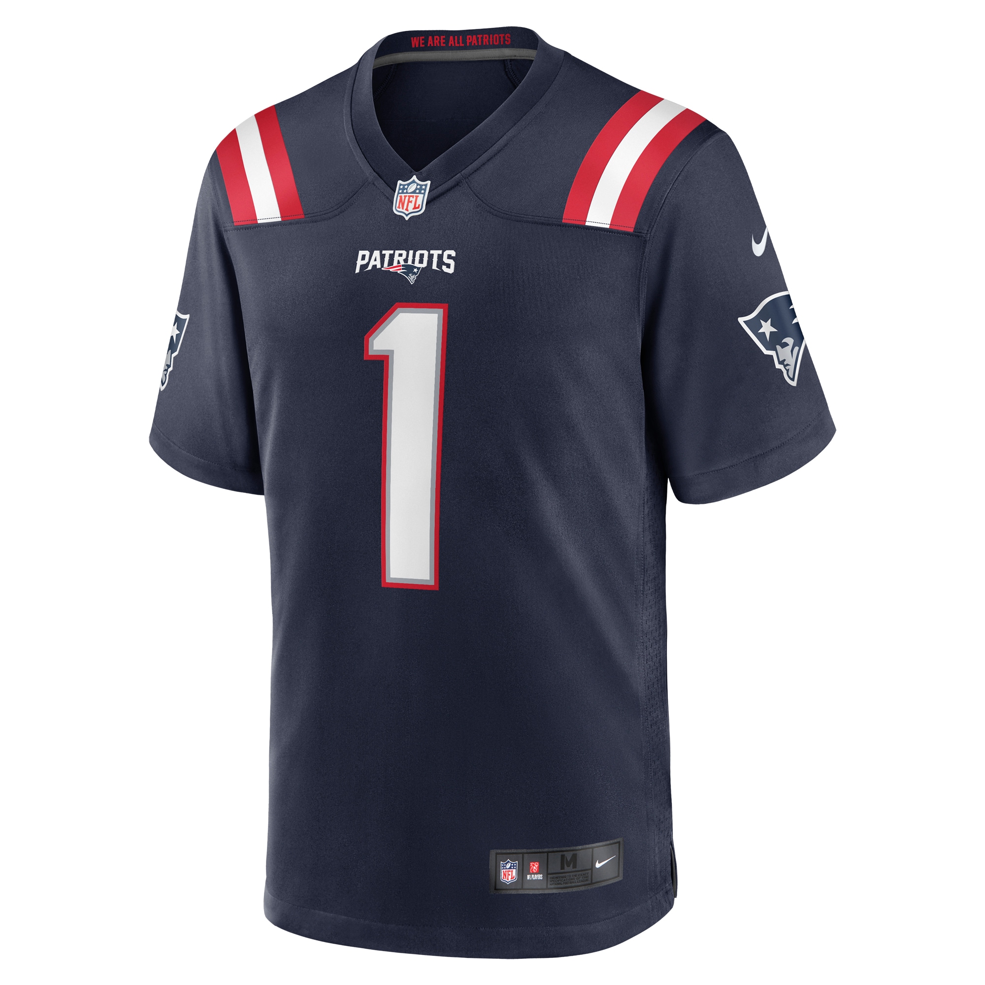 New England Patriots Number 1 Dad Navy Game NFL Jersey Men's